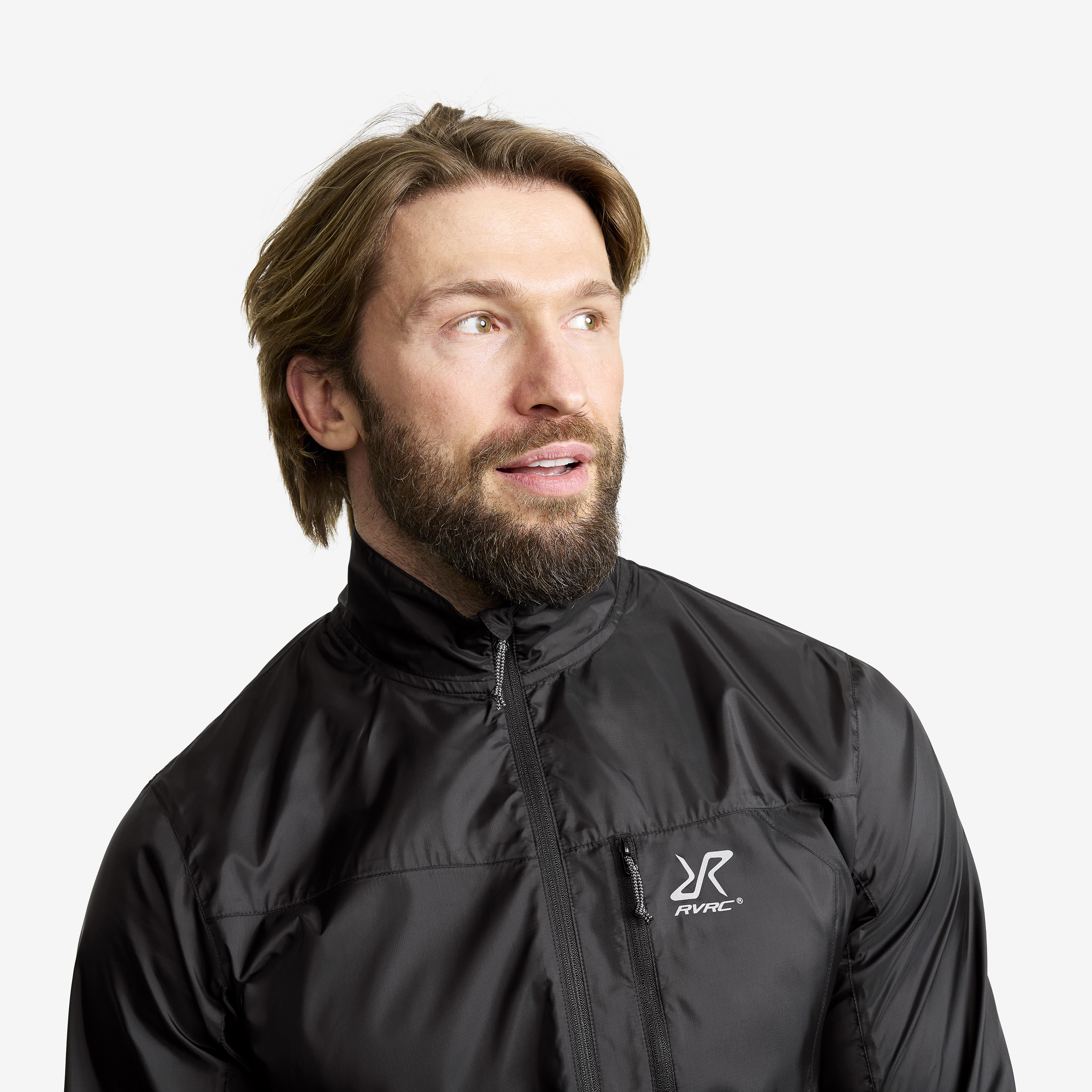 Unit Light Windbreaker Men Black | RevolutionRace
