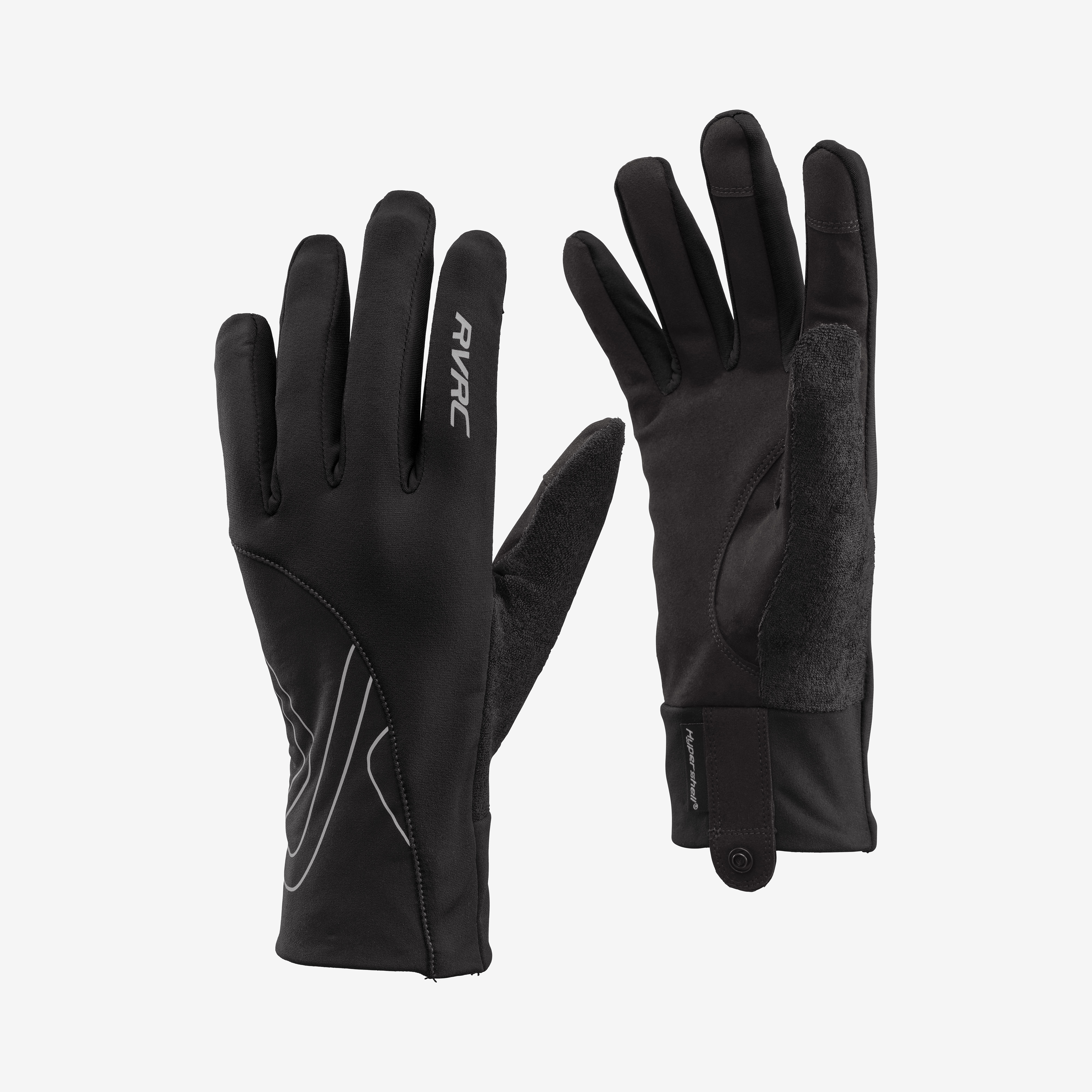 Refine Light Gloves Unisex Black, :G6