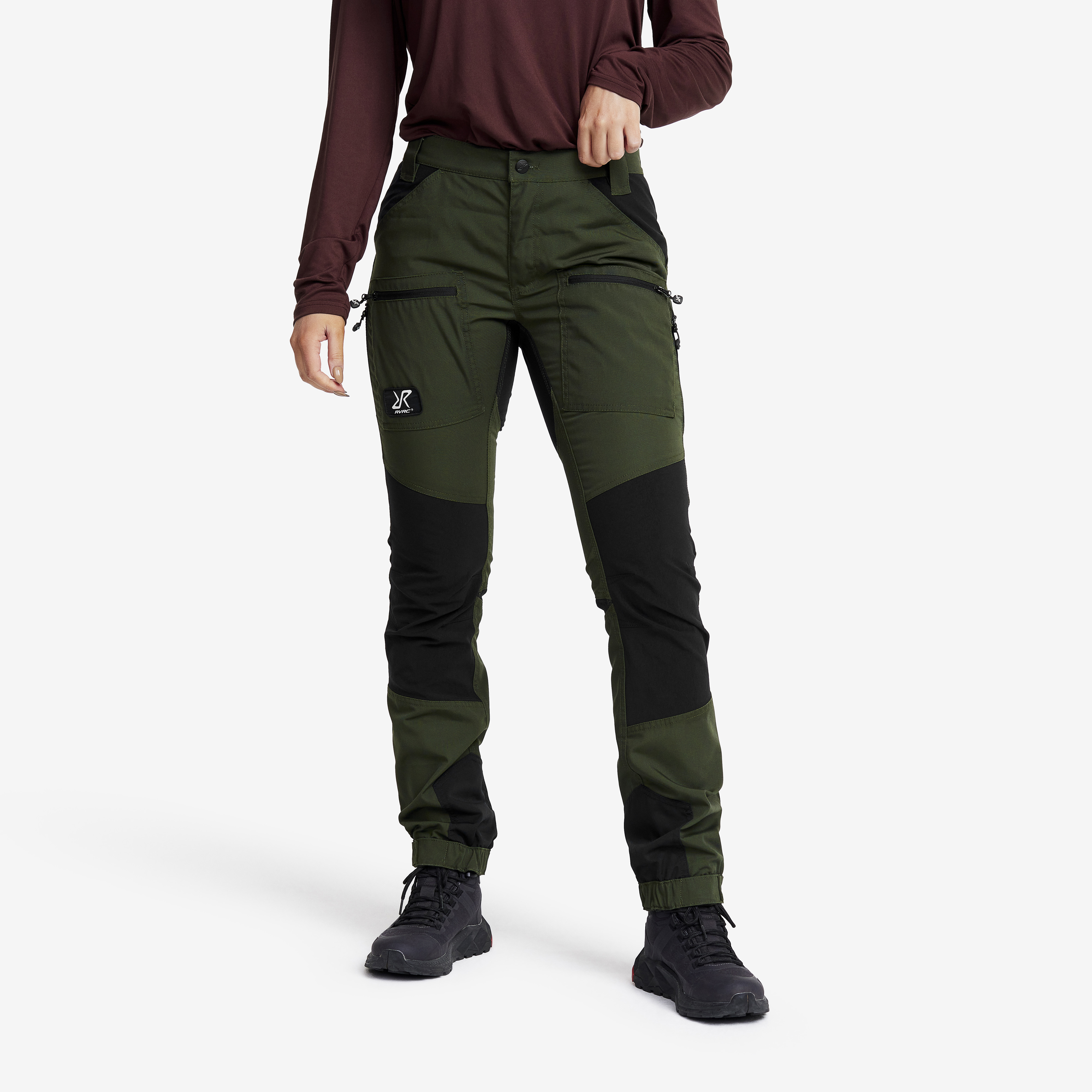 Nordwand Pro hiking trousers for women in green