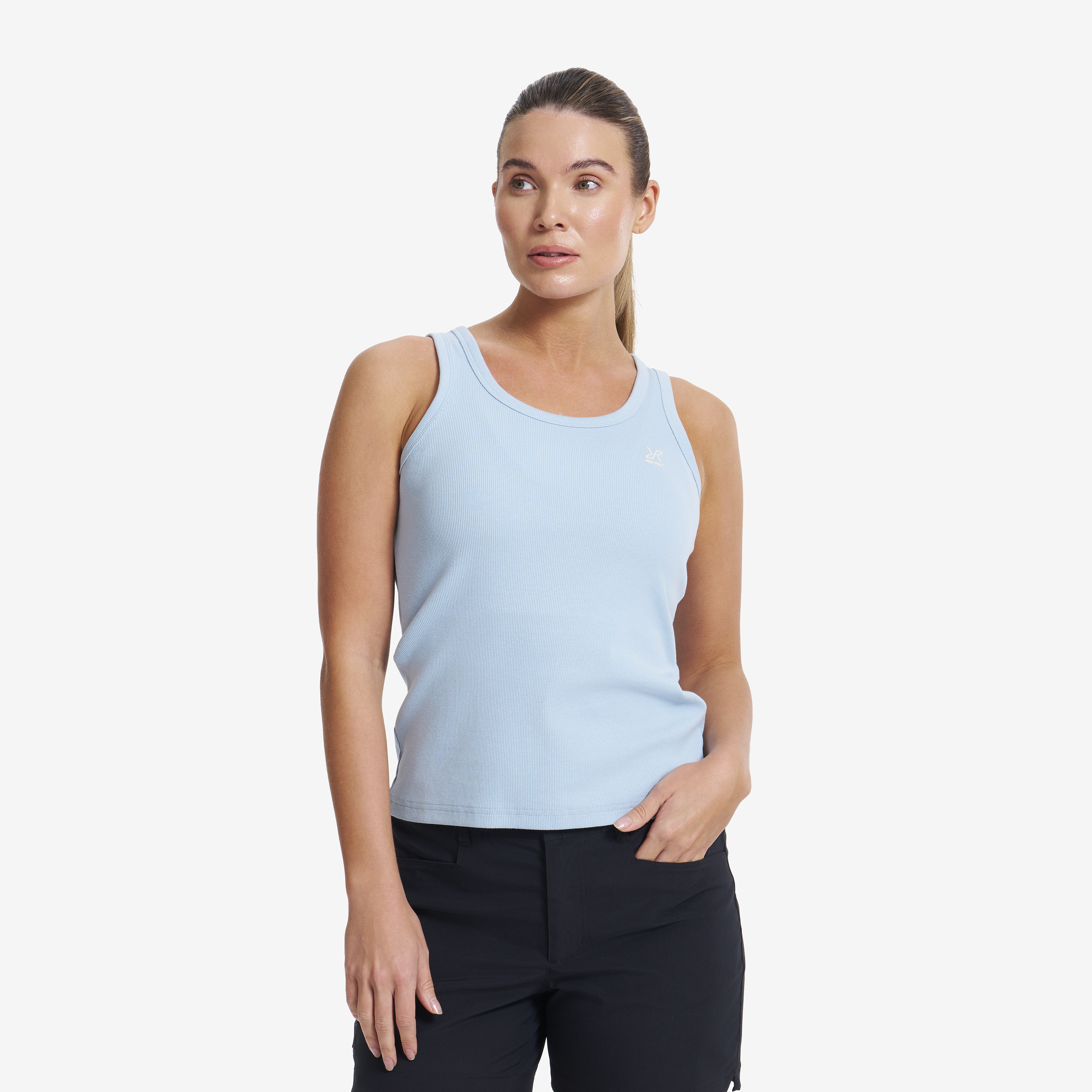 Birch Ribbed Tank Top Forget-Me-Not Women,