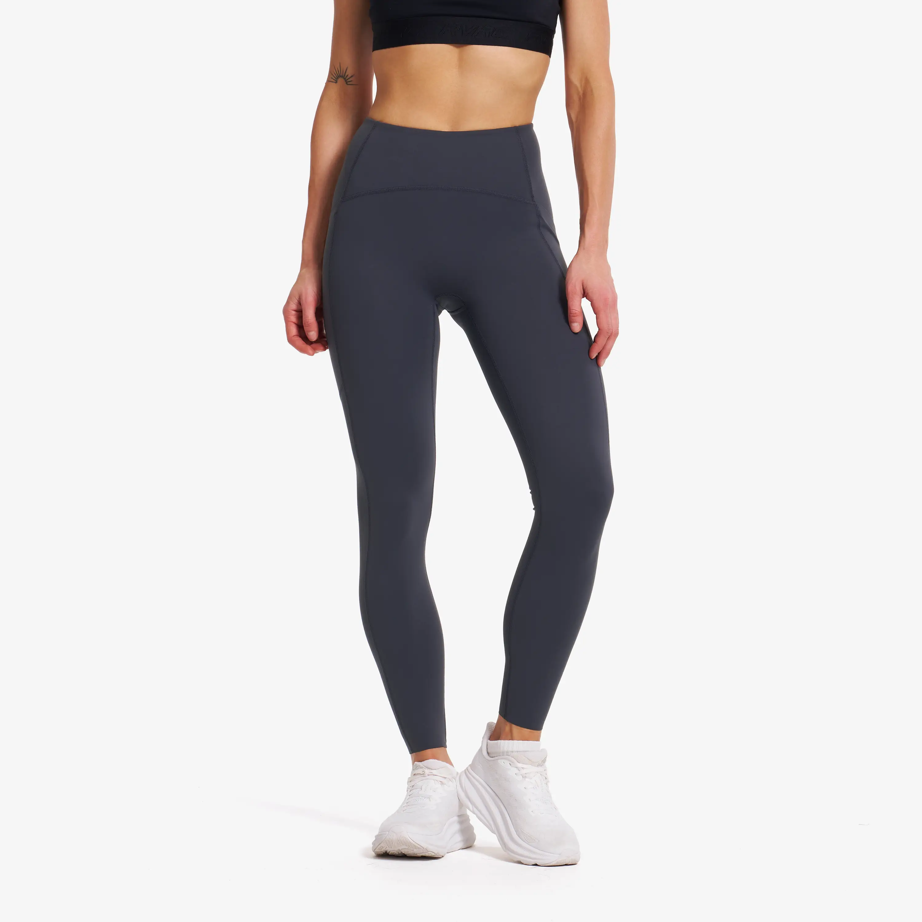 Aero Pocket Running Leggings Dame Anthracite, Størrelse:2XL - Outdoor Tights
