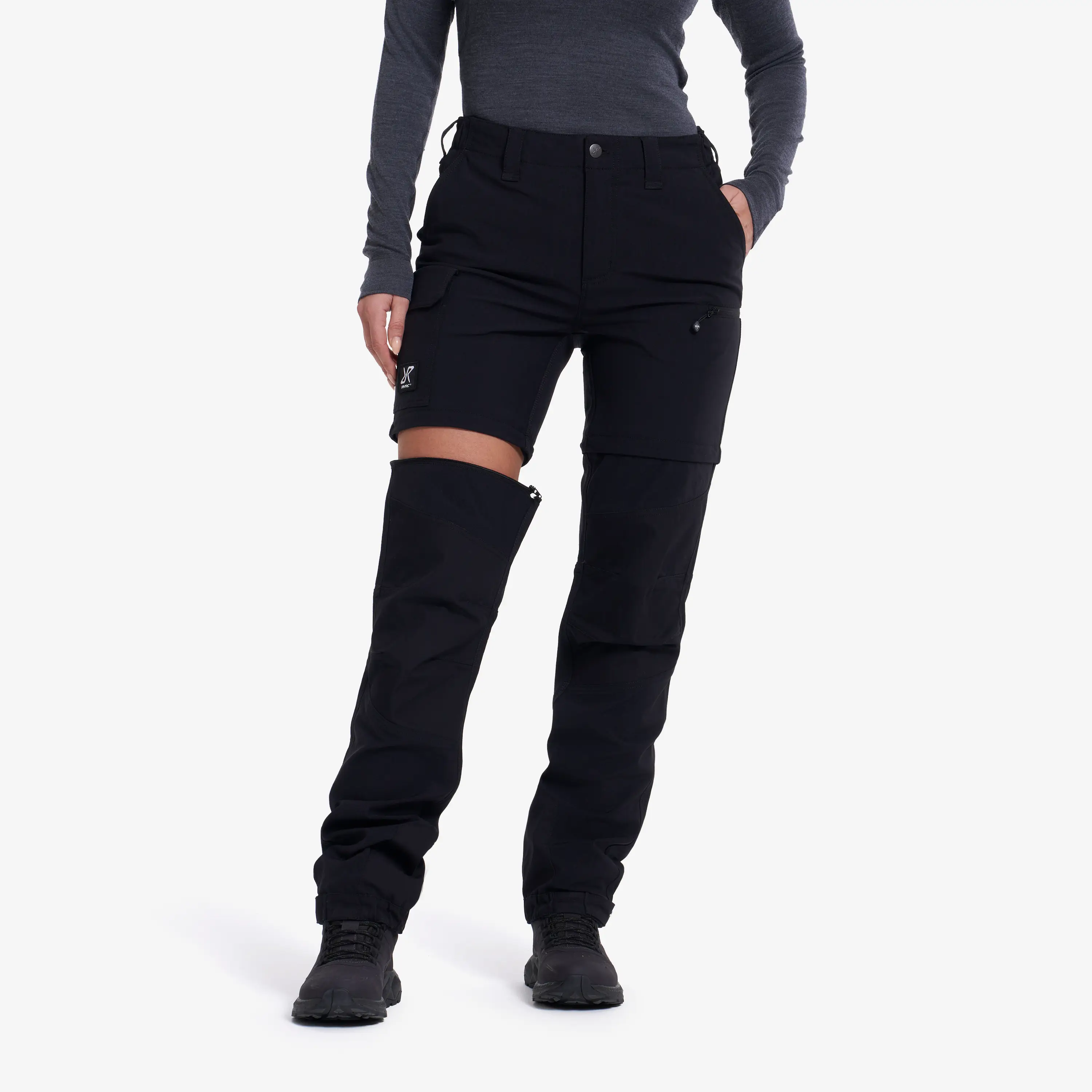 Nordwand Stretch Zip-off Pants Black Damen, 