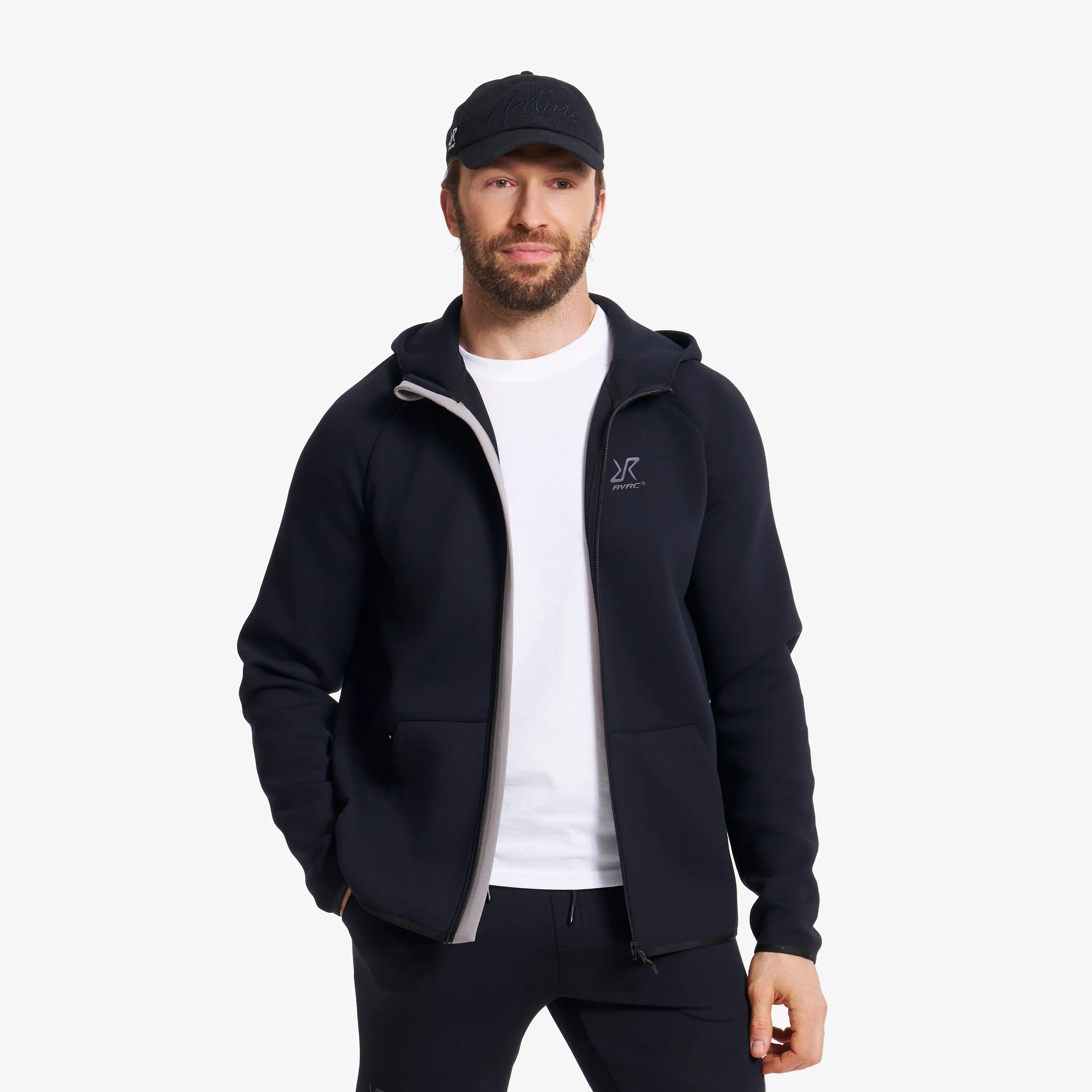 Street Scuba Full-zip Hoodie Black Men, 