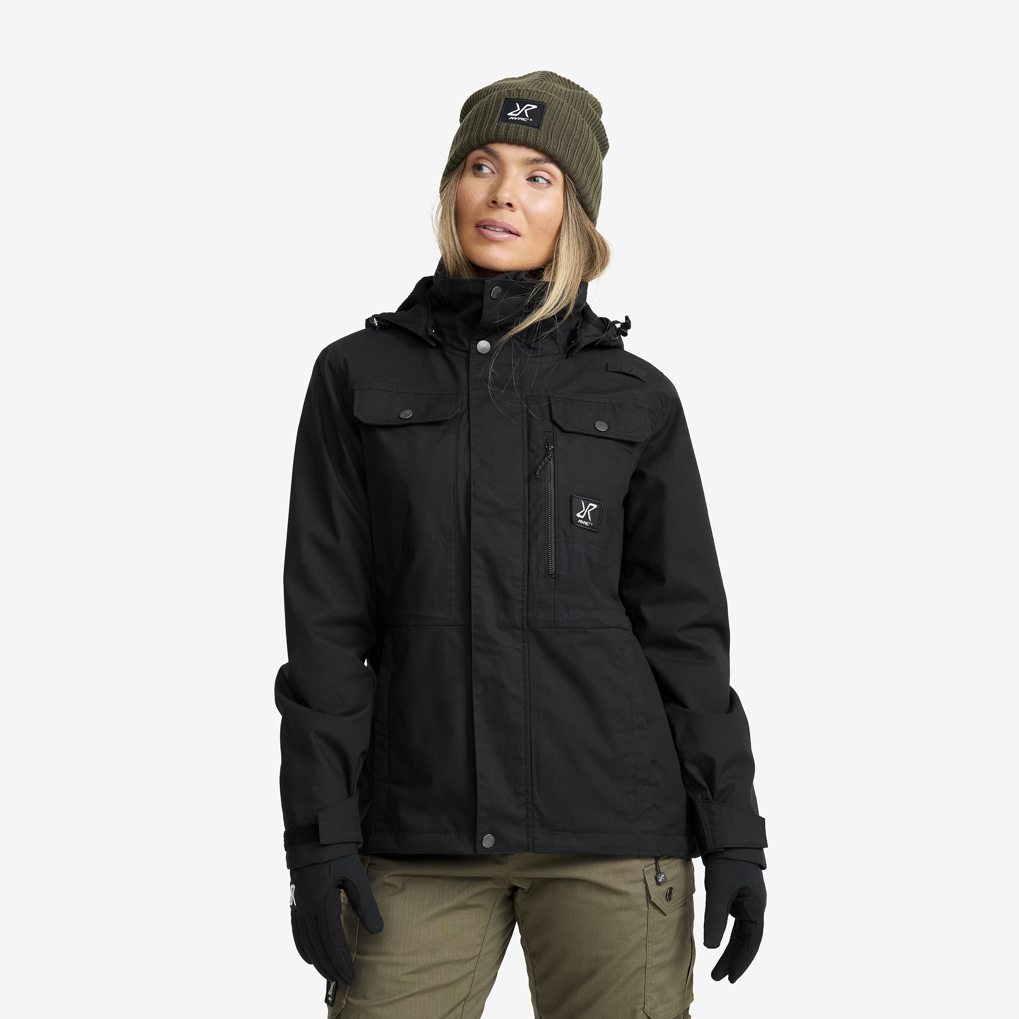 Field Pro Warm Outdoor Jacket Black Damen, 
