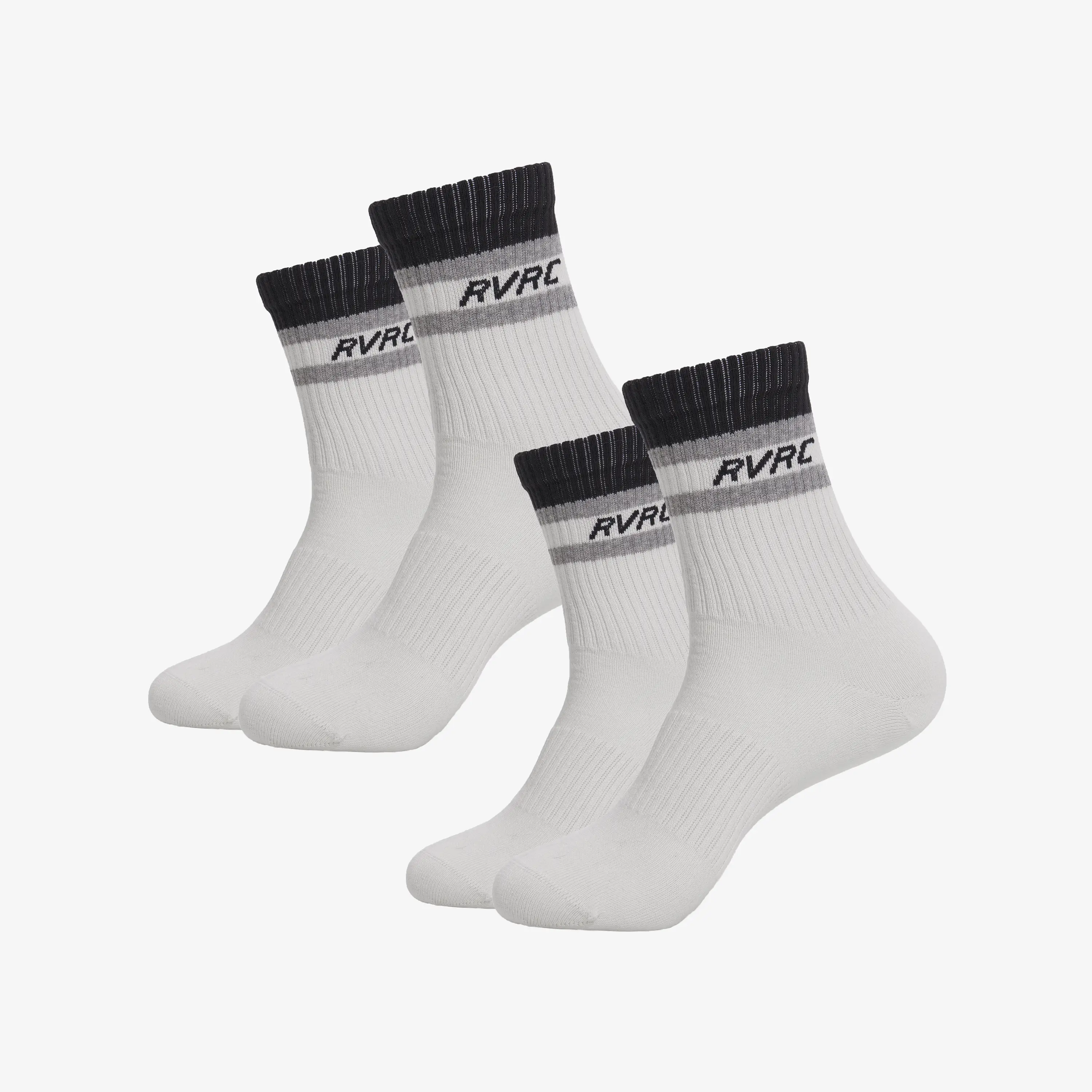 2-pack Daily Striped Socks Grey Melange/Anthracite, 