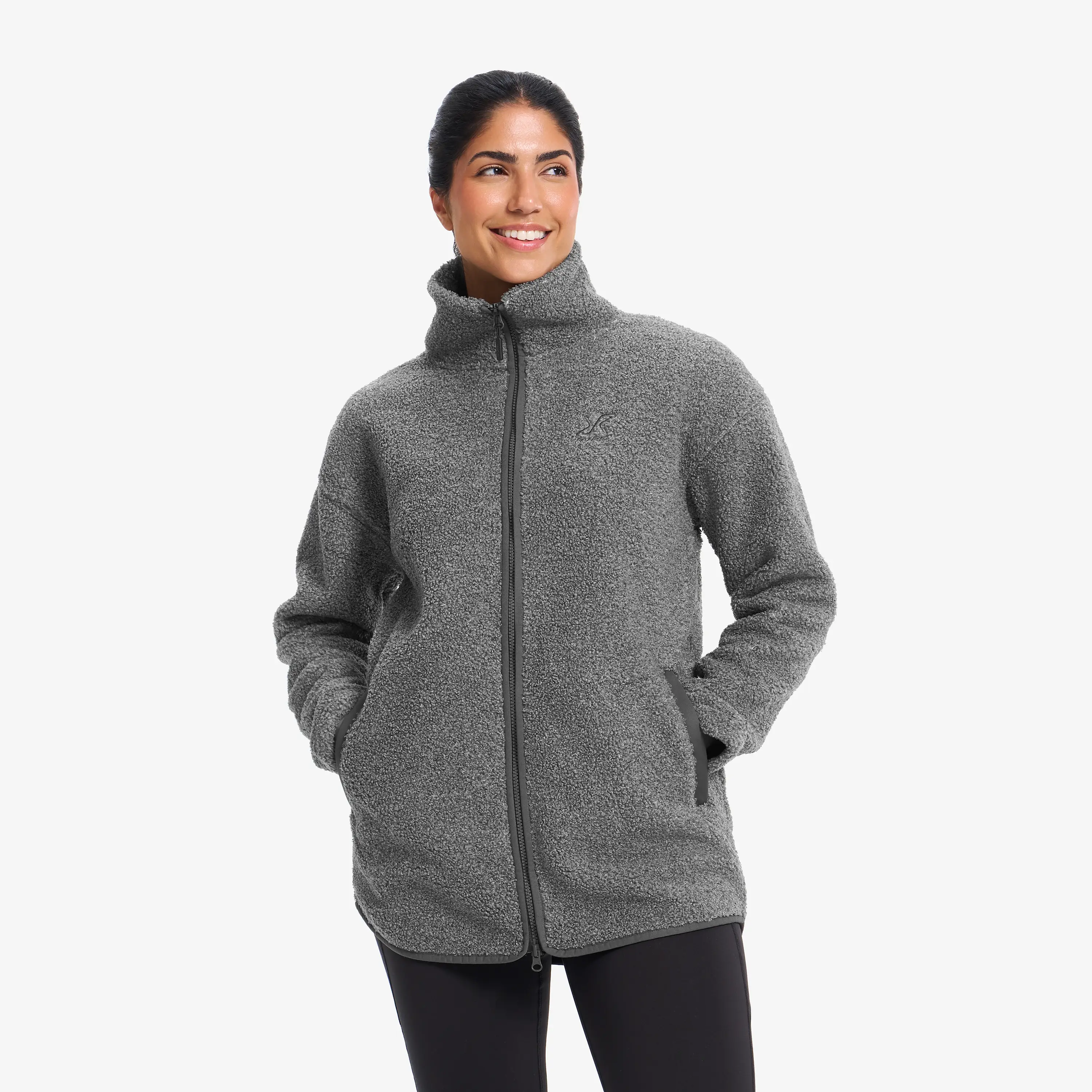 Bigfoot Full-zip Fleece Jacket Dark Grey Melange Damen, 