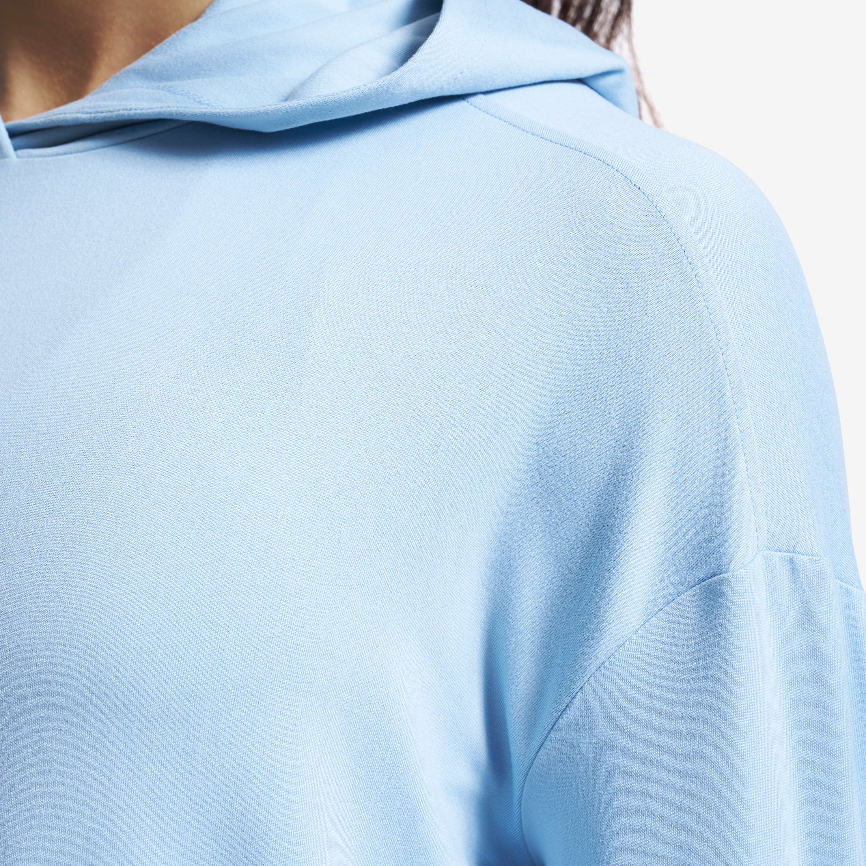 Impulse Active Cropped Hoodie Women Forget-Me-Not | RevolutionRace