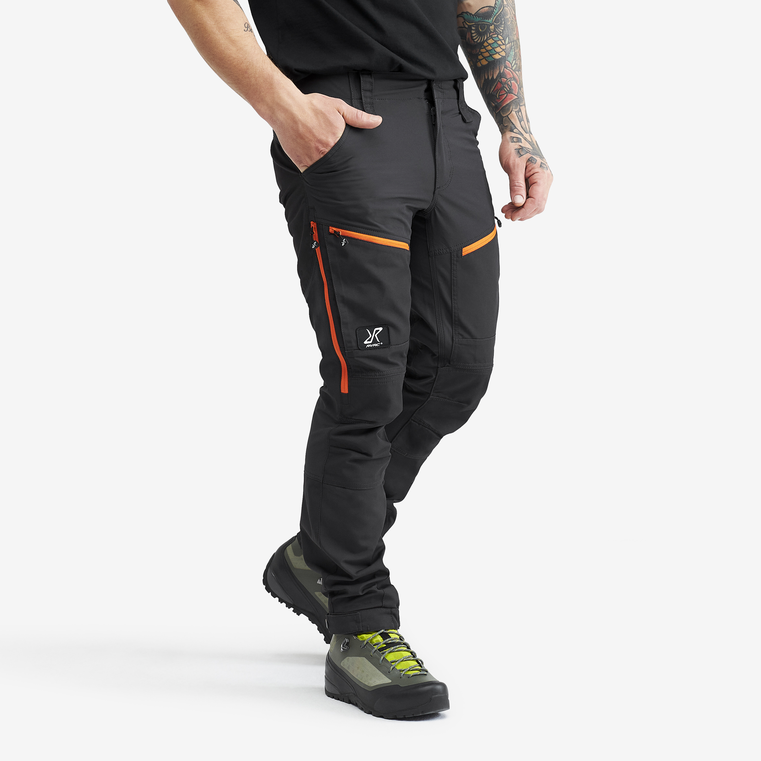 RVRC GP Pro Short turistické kalhoty pro muže v tmavě šedé barvě