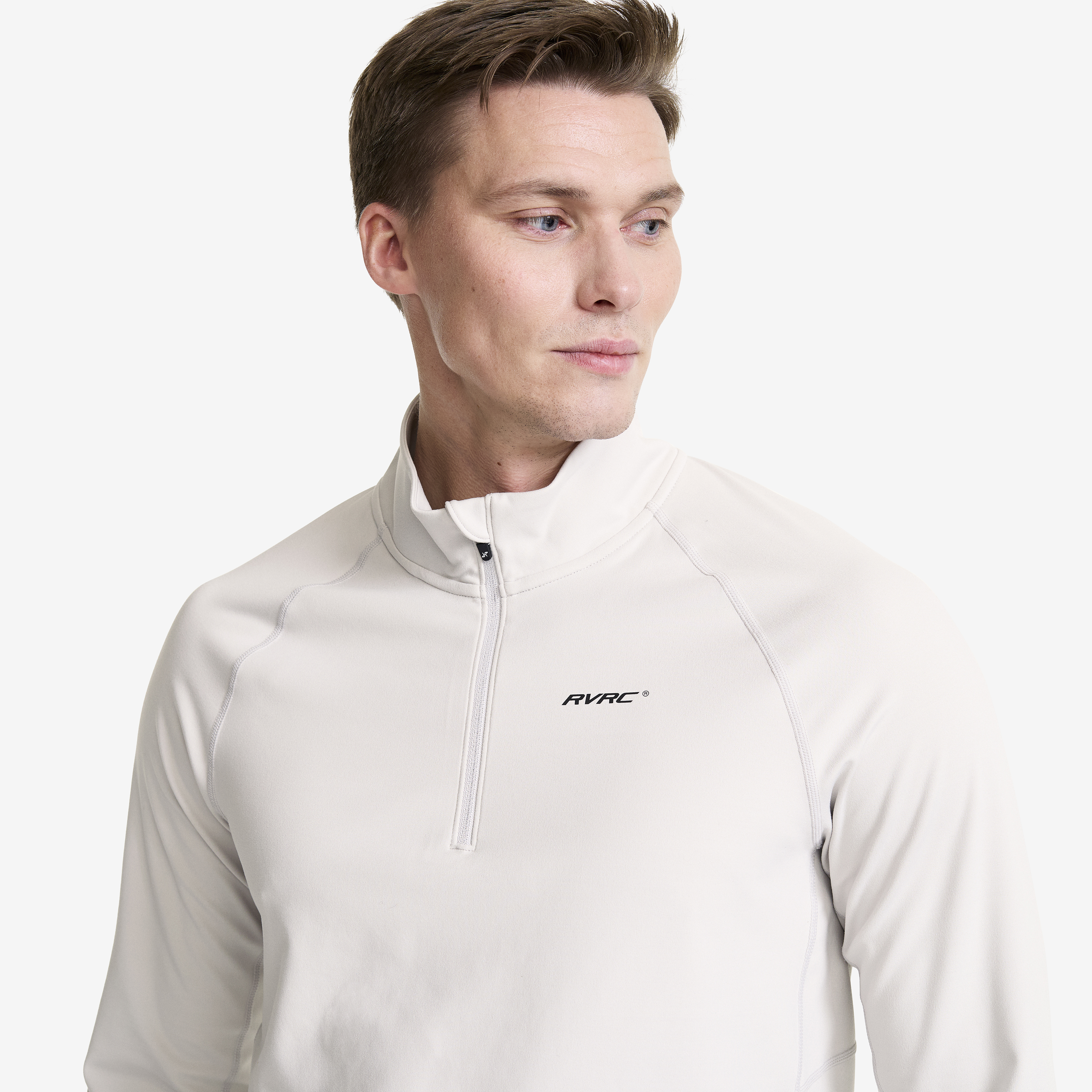 Deuxieme Classe⭐︎AMERICANA/PREPS SWEAT Prep Half-zip Top Męskie Vapor Blue | RevolutionRace