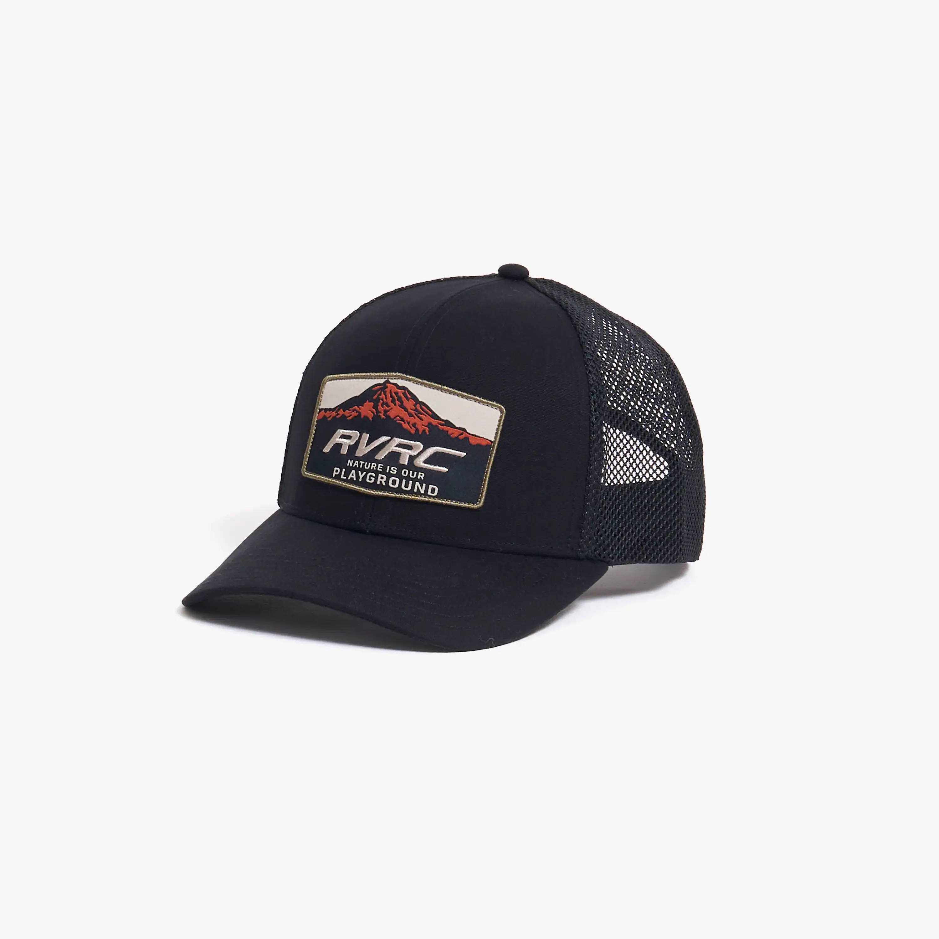 Trucker Snapback Cap Black/Rusty Orange, 