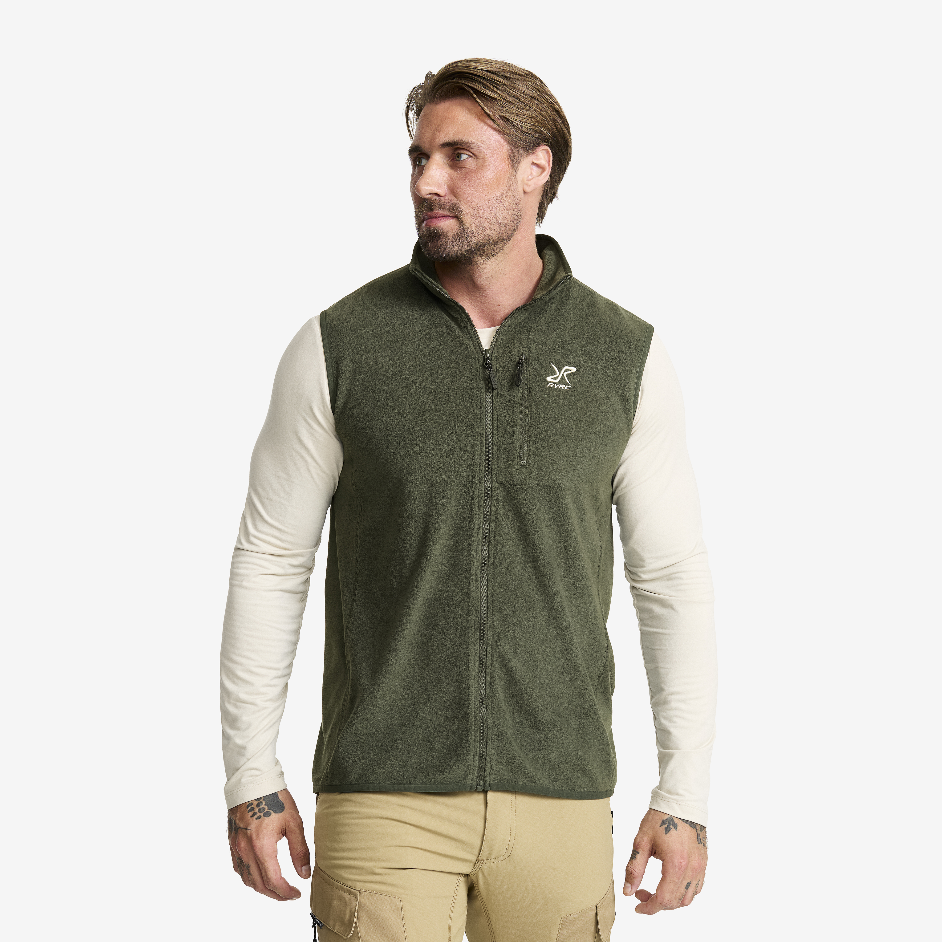 Hiker Fleece Vest Kambaba Green Herren,