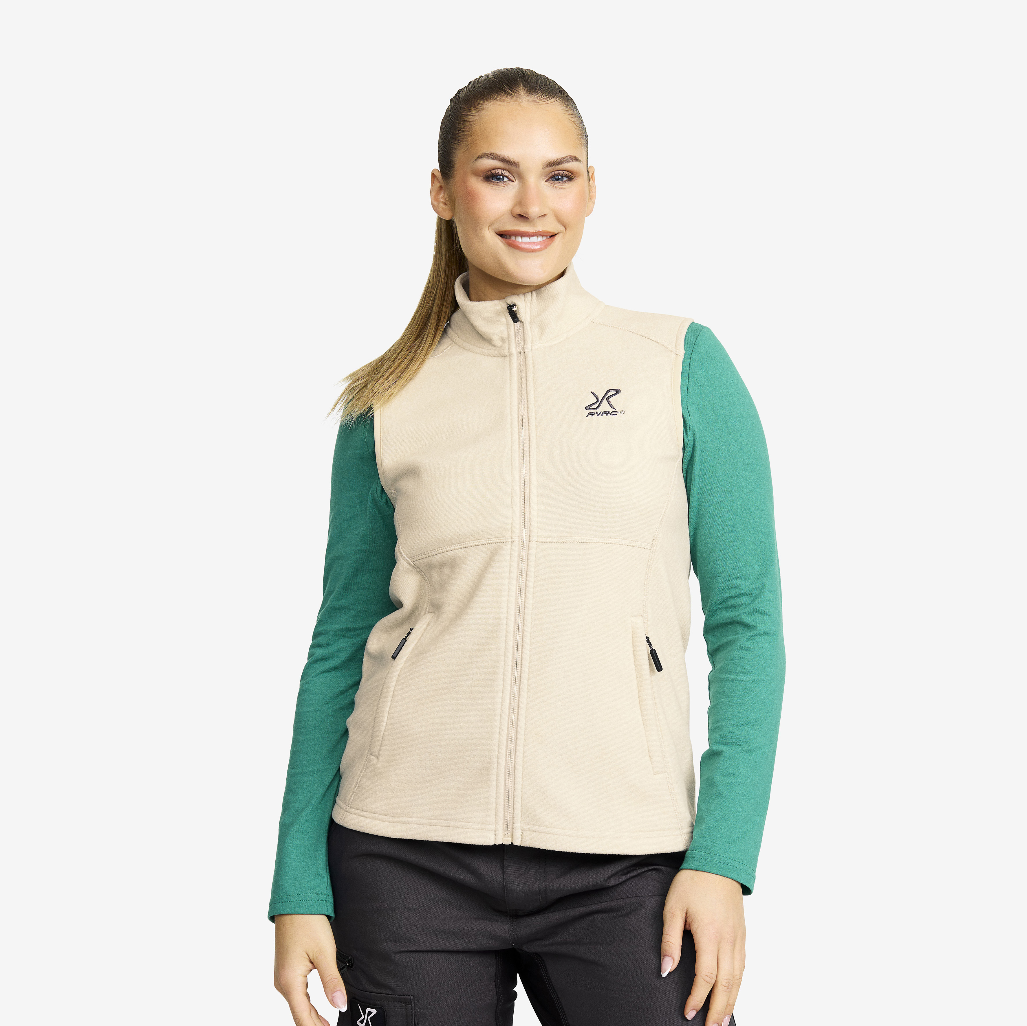 Essential Fleece Vest Peyote Damen