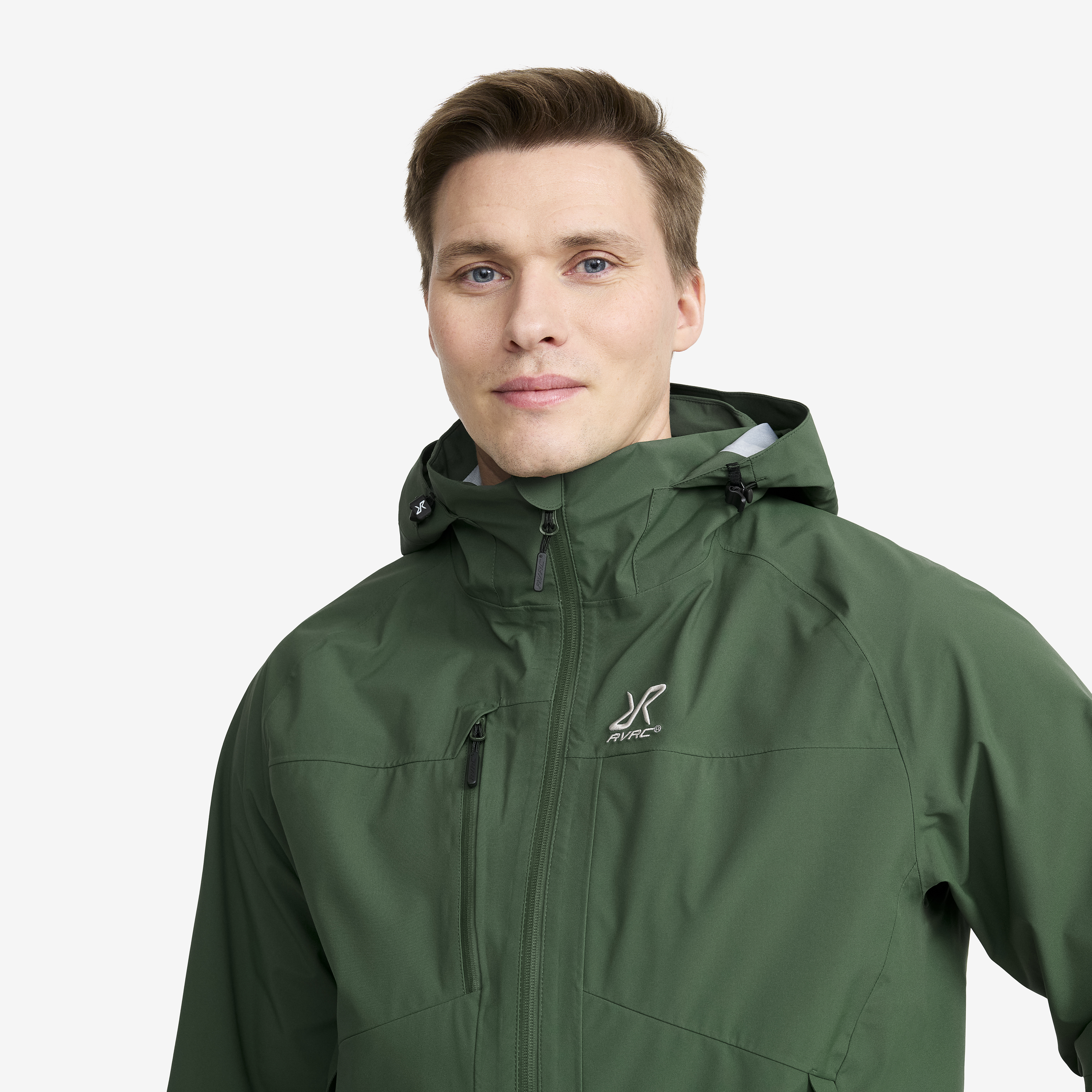 Cadence Kenton 3L Rain Jacket オリーブ M Cloud 3L Shell Jacket Men Garden Topiary | RevolutionRace