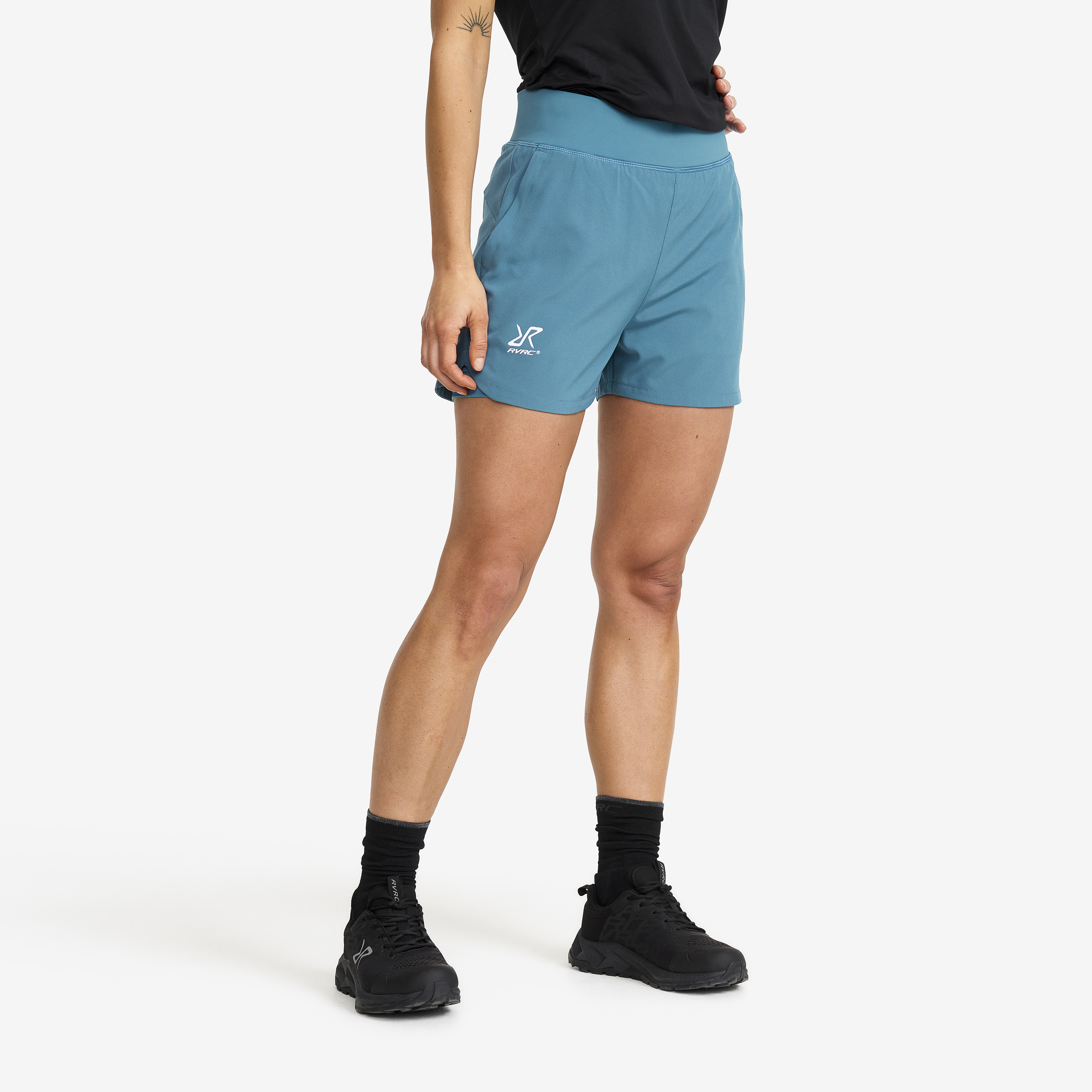 Rise 2-in-1 Shorts Blue Ashes Damen