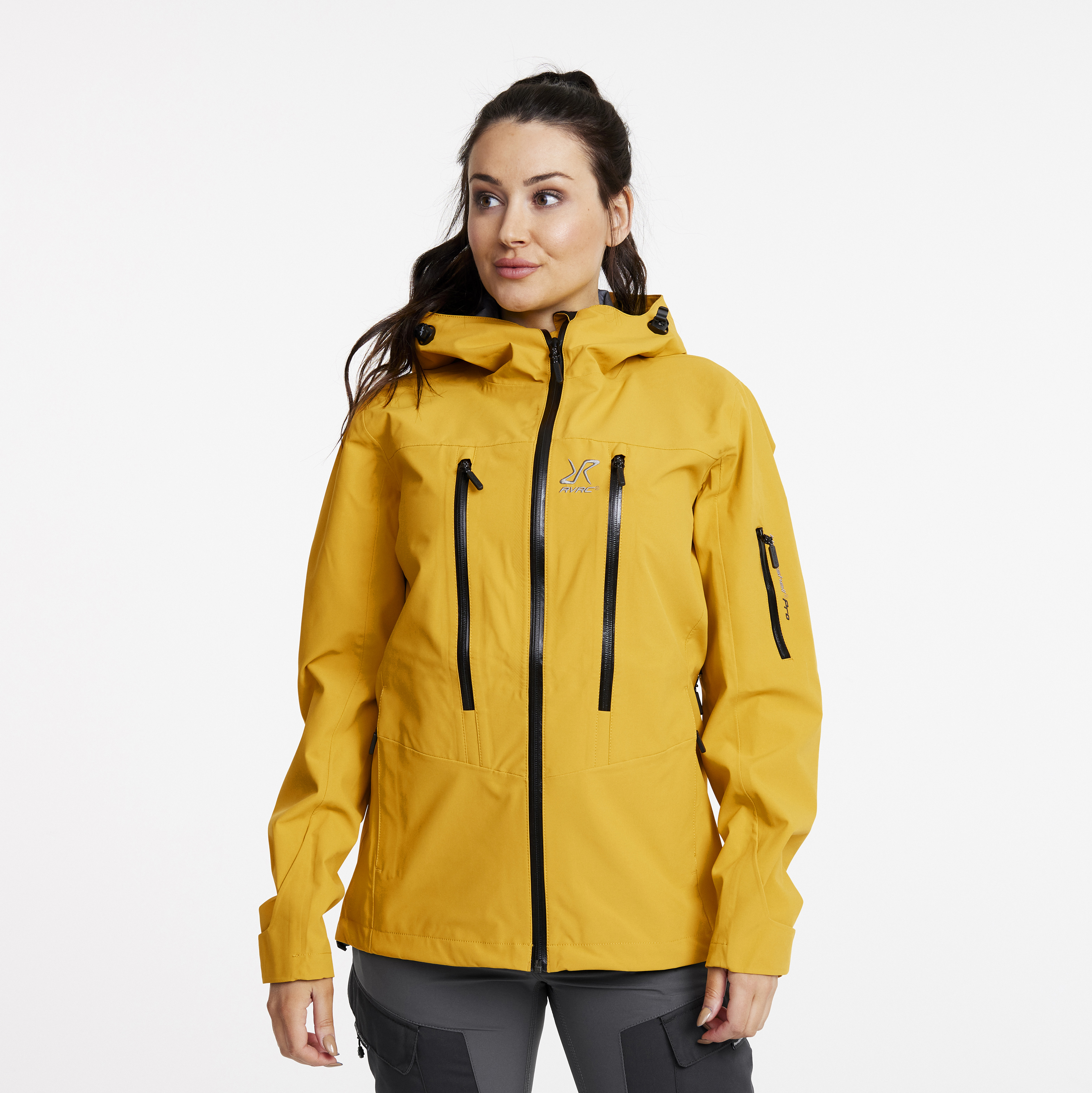 Whisper rain jacket for women in yellow