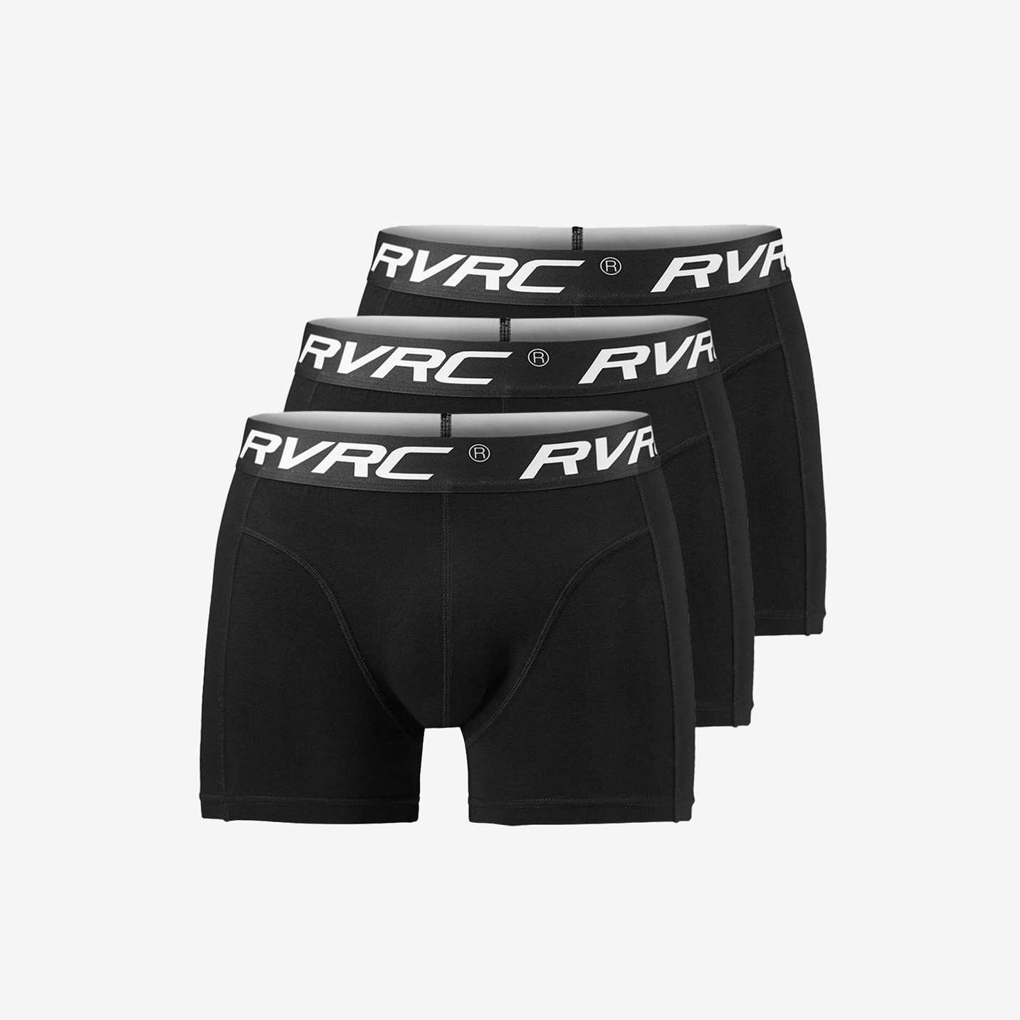 3-pack Bamboo Boxers Black Homme