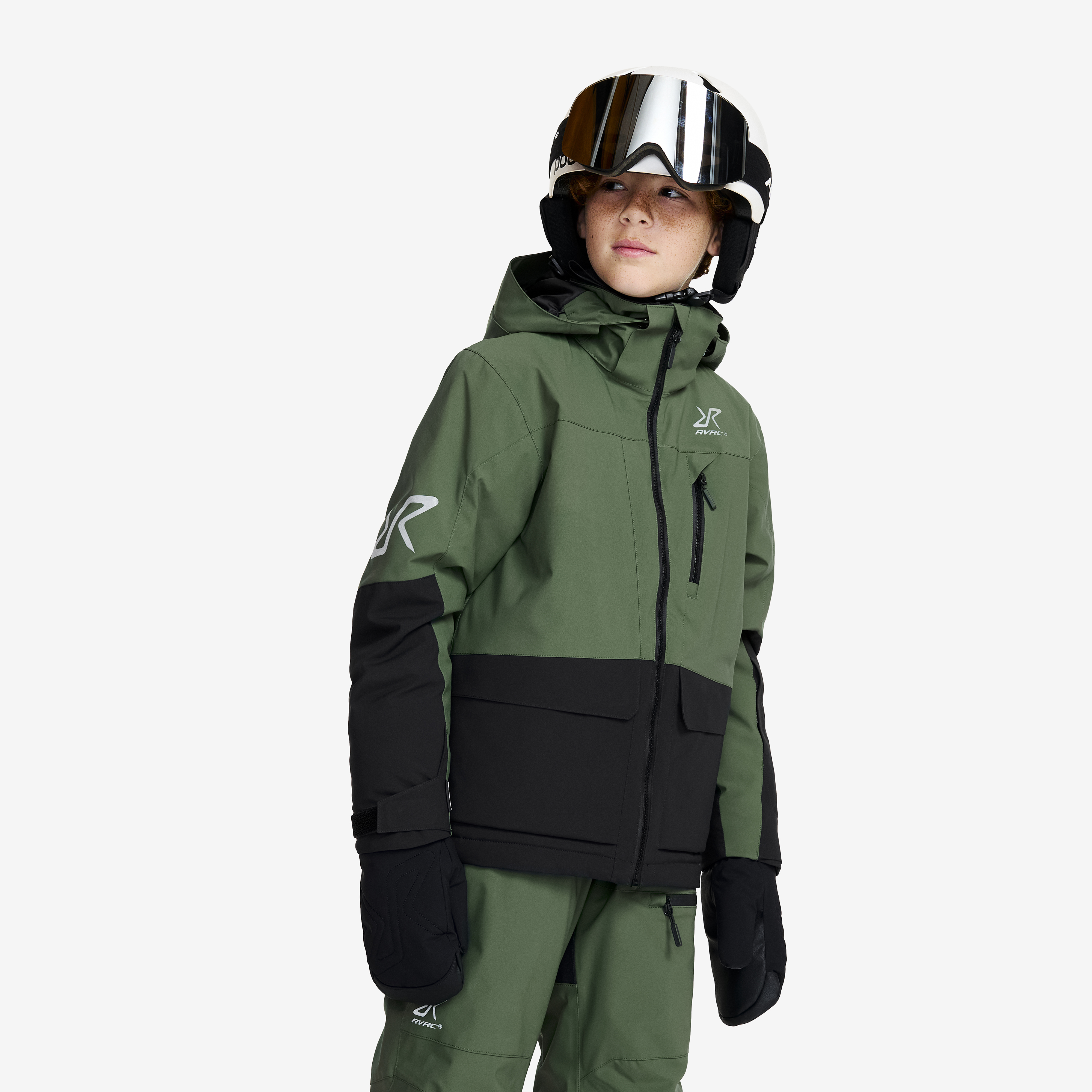 Halo 2L Insulated Ski Jacket Garden Topiary/Black Dla Nastolatków, 
