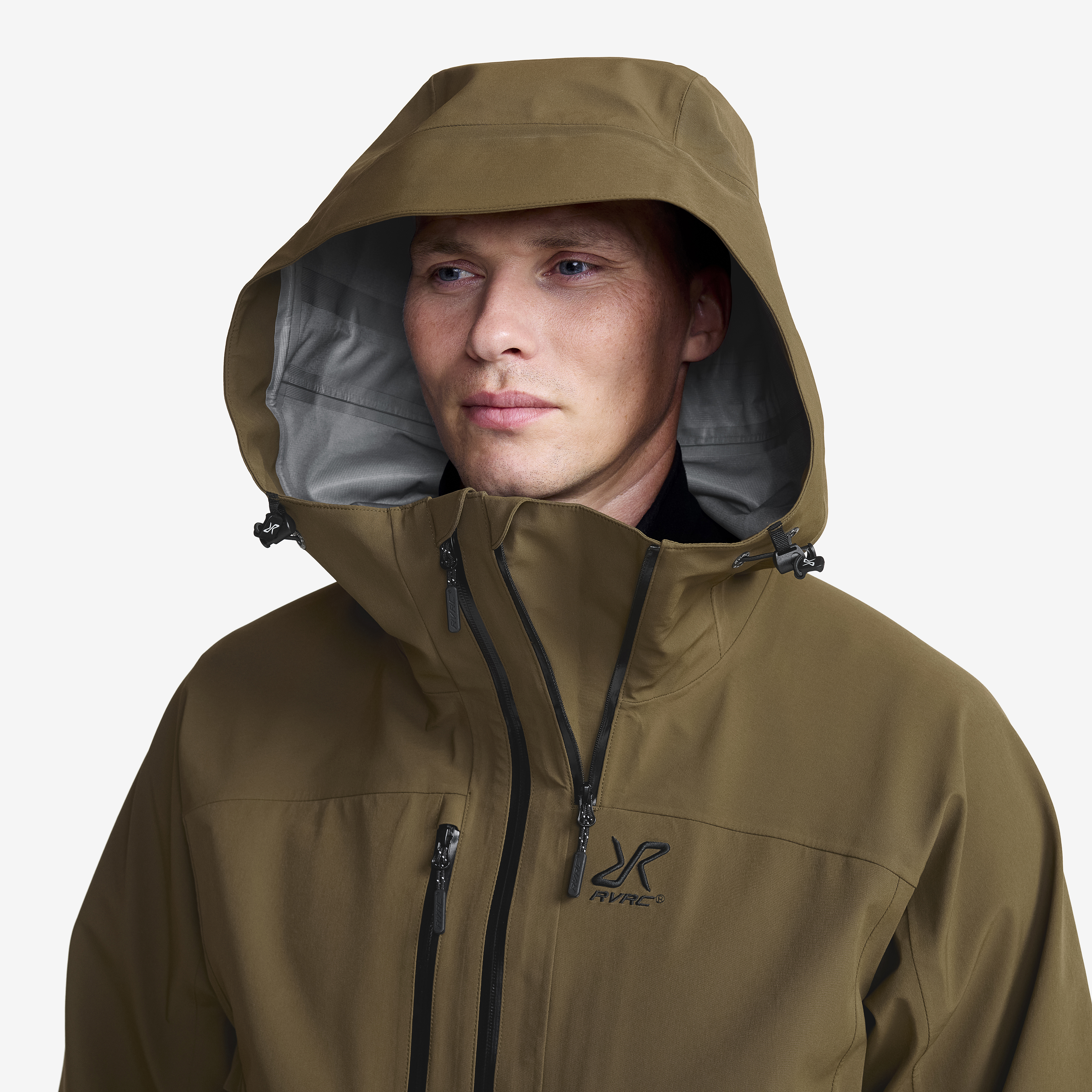 Cyclone 3L Shell Jacket Men Dark Olive | RevolutionRace