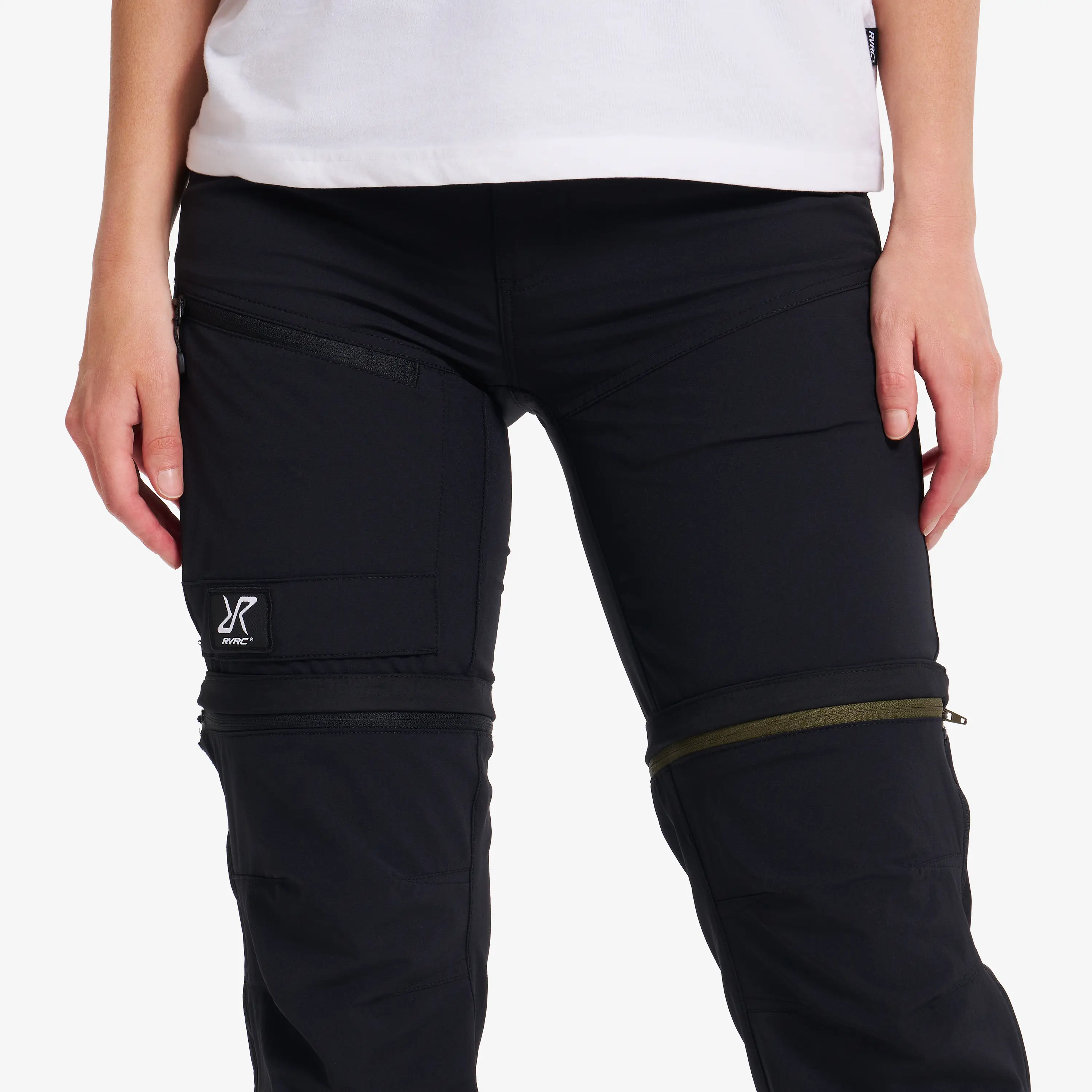 Range Pro Stretch T Zip-off Pants Women Black | RevolutionRace