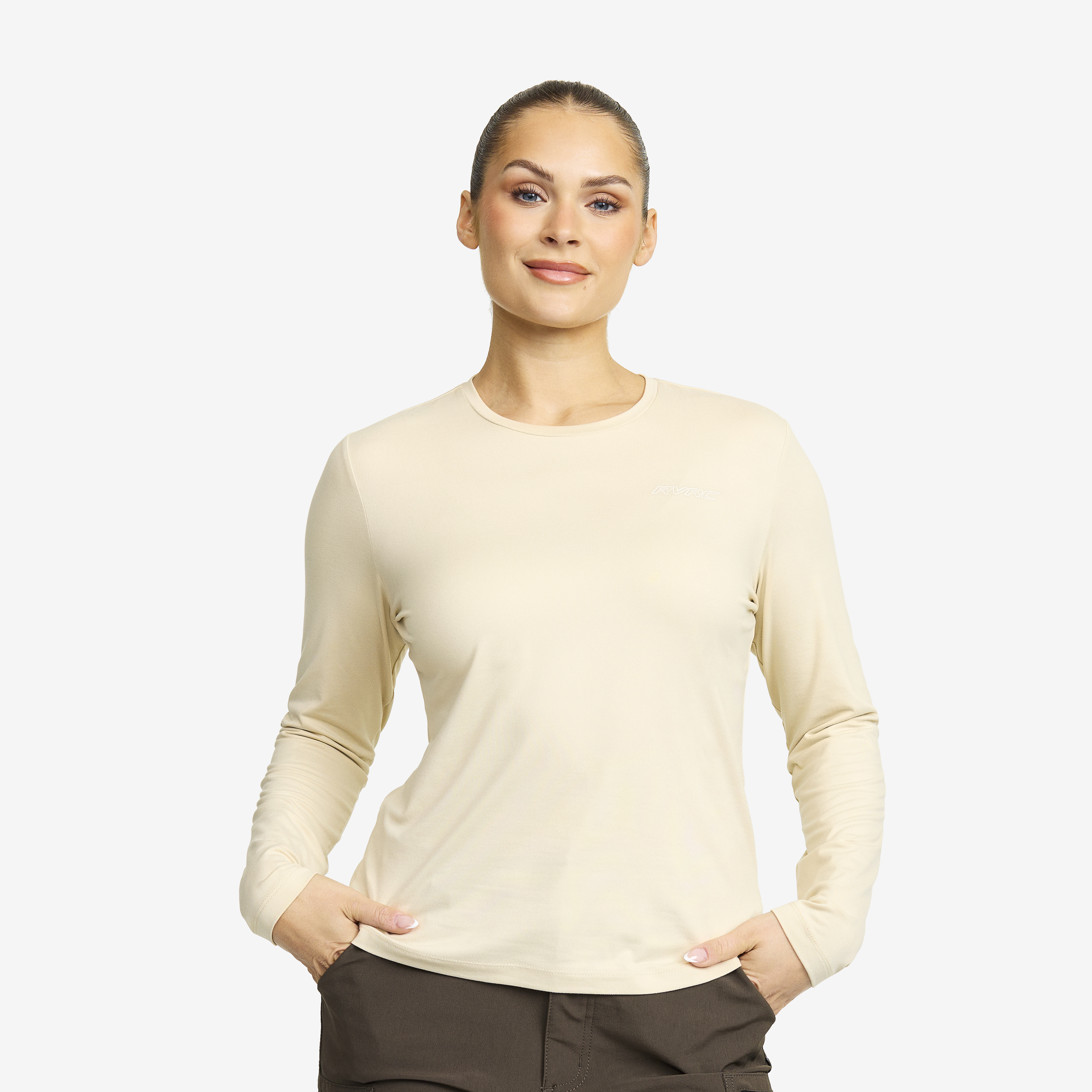 Mission Long-sleeved T-shirt – Dam – Oatmeal Storlek:M – Dam > Tröjor > Skjortor & Långärmade Tröjor