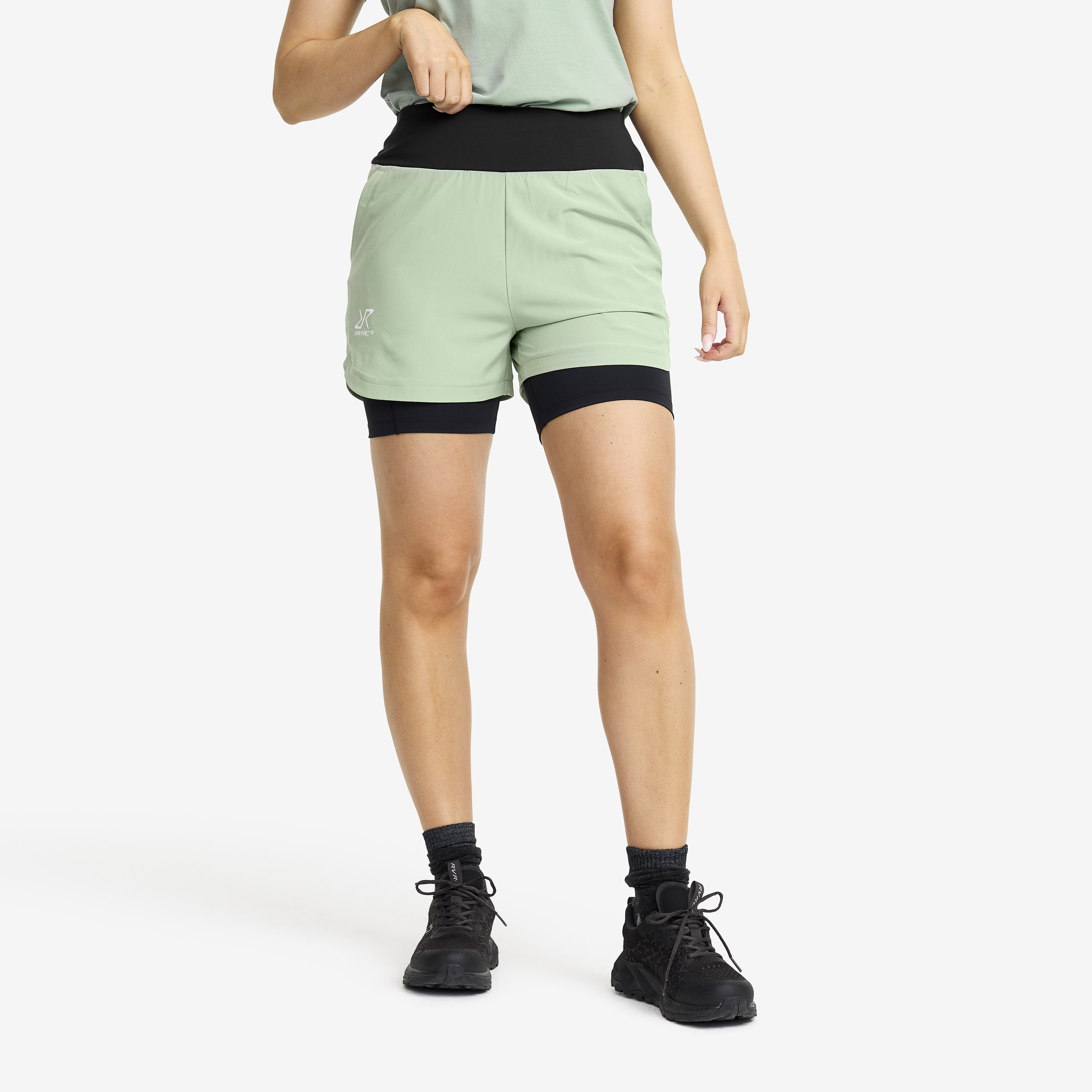 2-in-1 Shorts Iceberg Green Dames