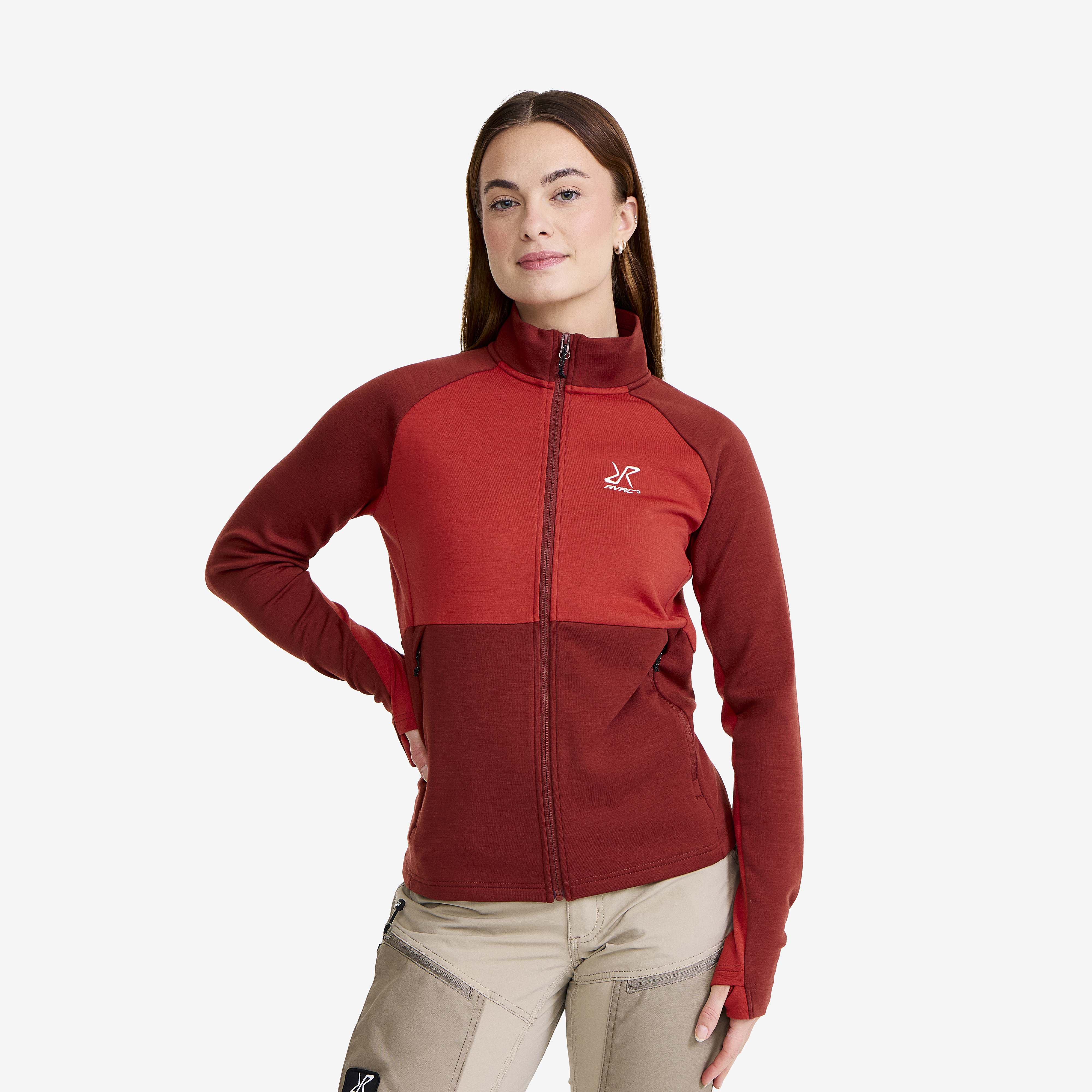 Hill Fleece Fired Brick Femme,