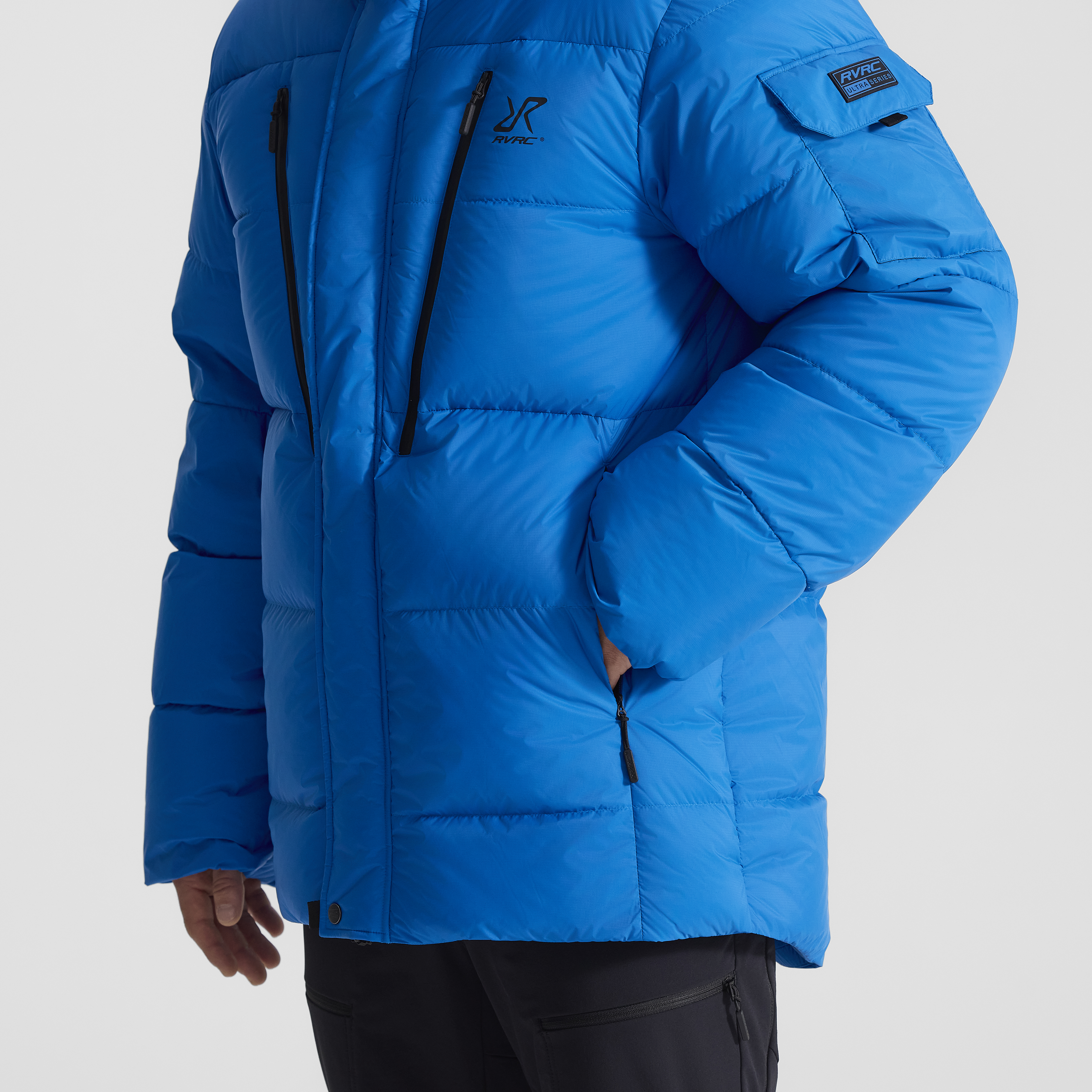 Ultra Down Parka Men Imperial Blue | RevolutionRace