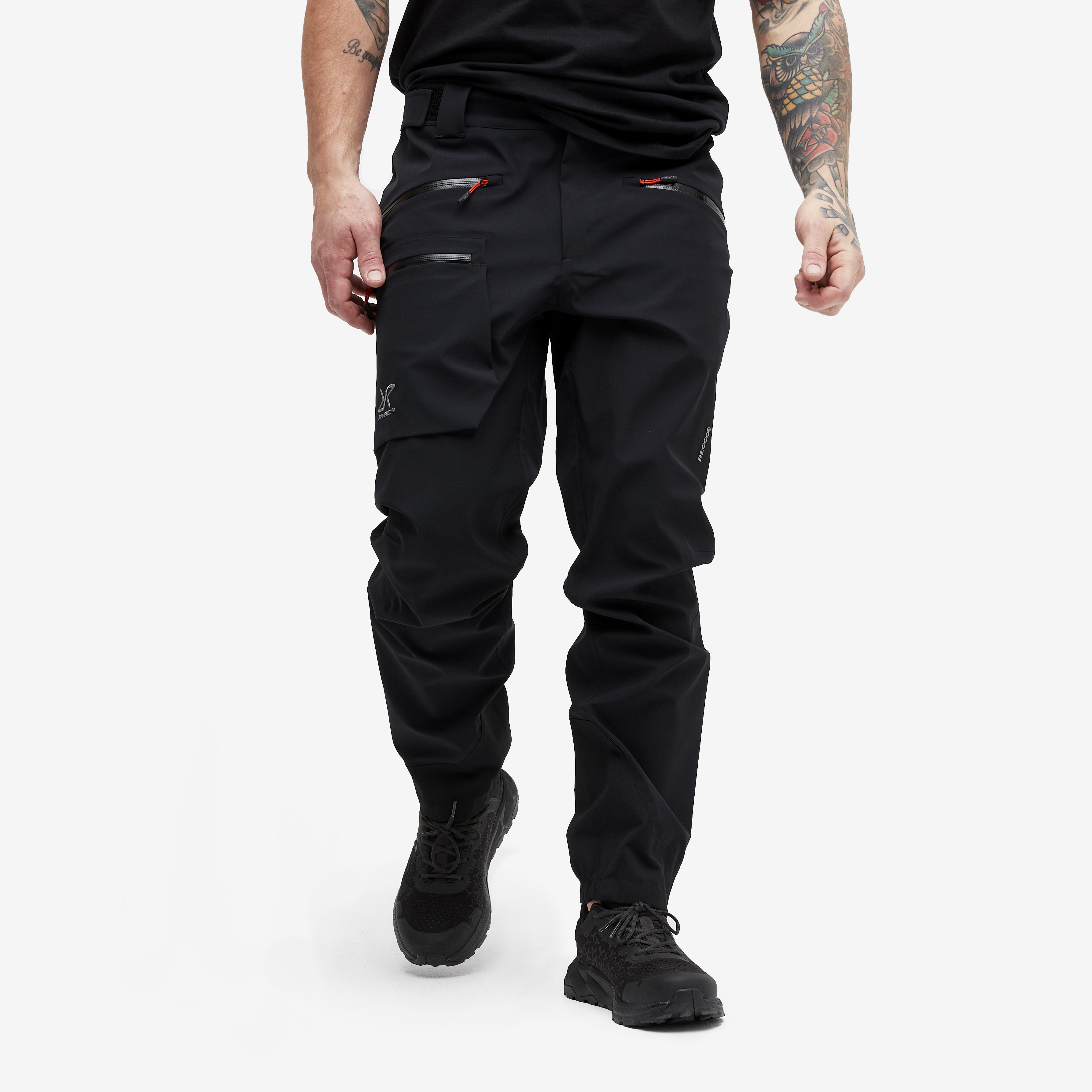 Cyclone Zip up Pants Hombres Black RevolutionRace