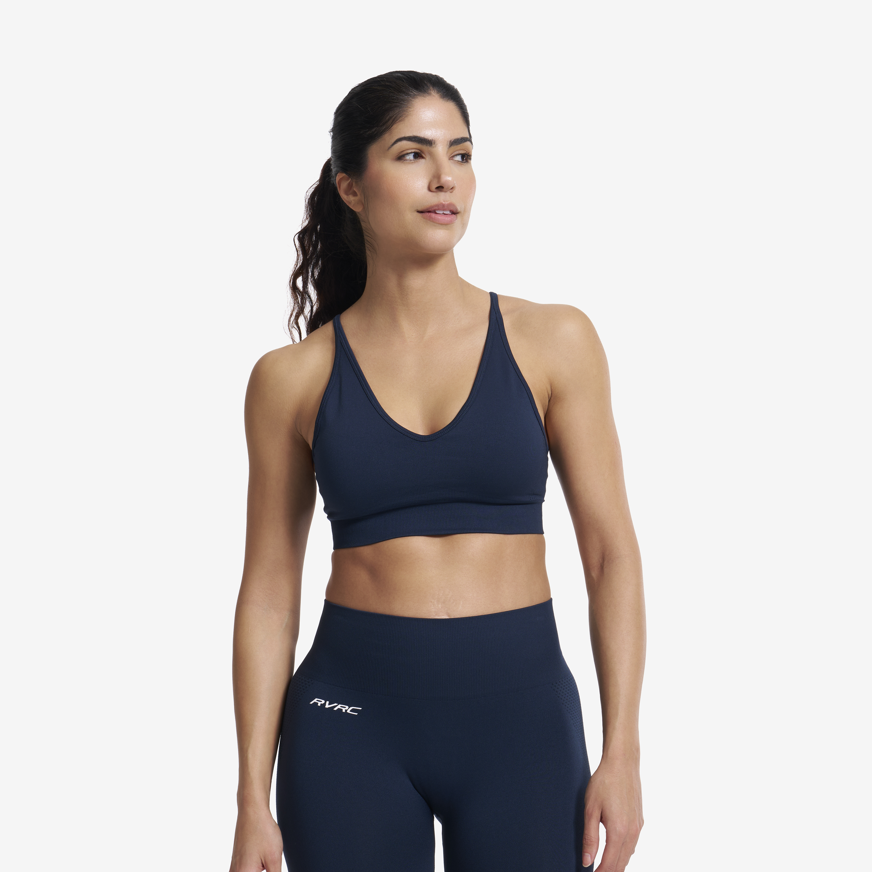 Sculpt Seamless Sports Bra Dame Deep Navy, Størrelse:L - Dame > Overdele > Sports-bh'er
