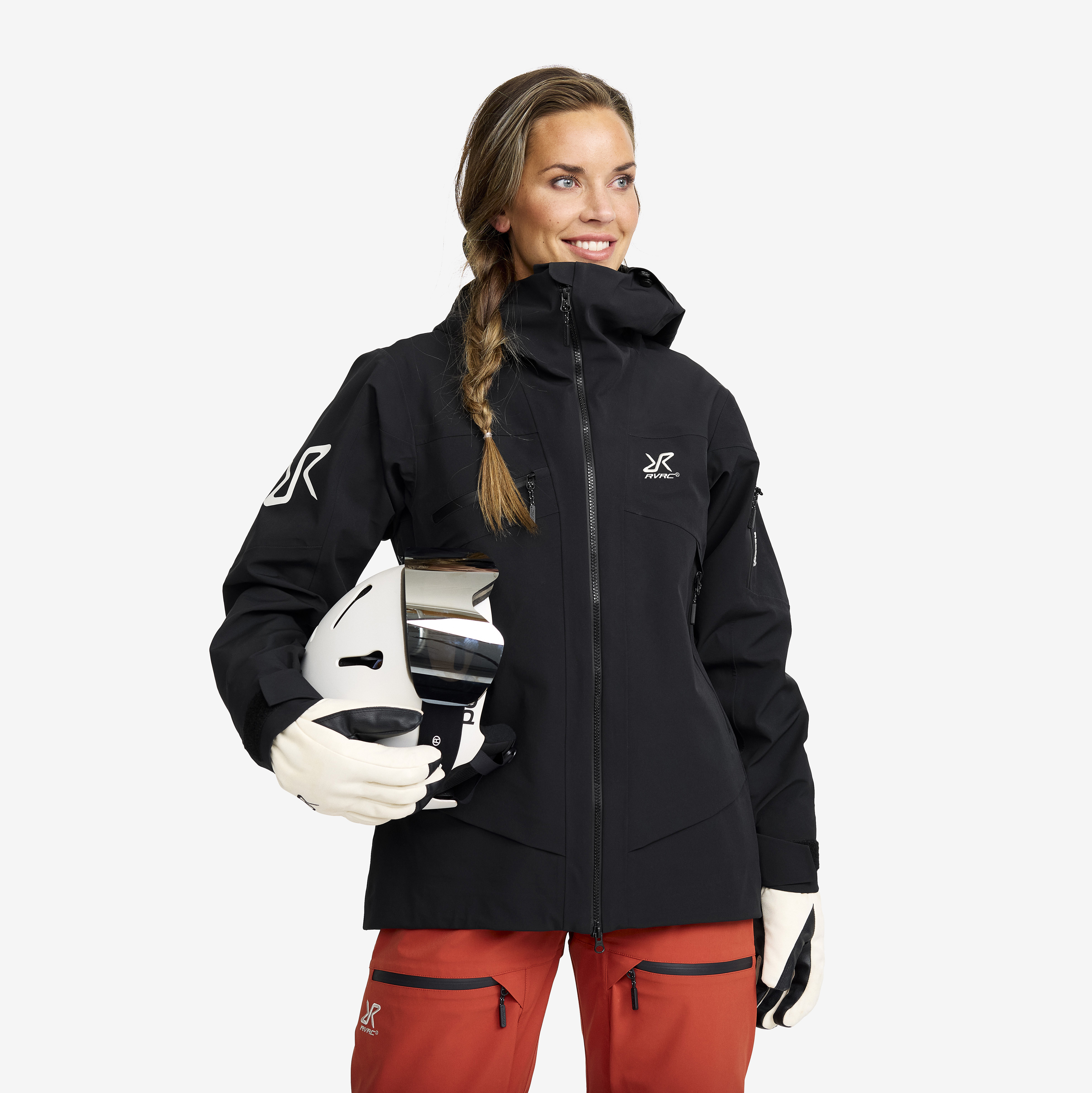 Atlas 3L Ski Jacket Naiset Black Koko:XS – Ulkoilutakki Kuoritakki & Tuulitakki