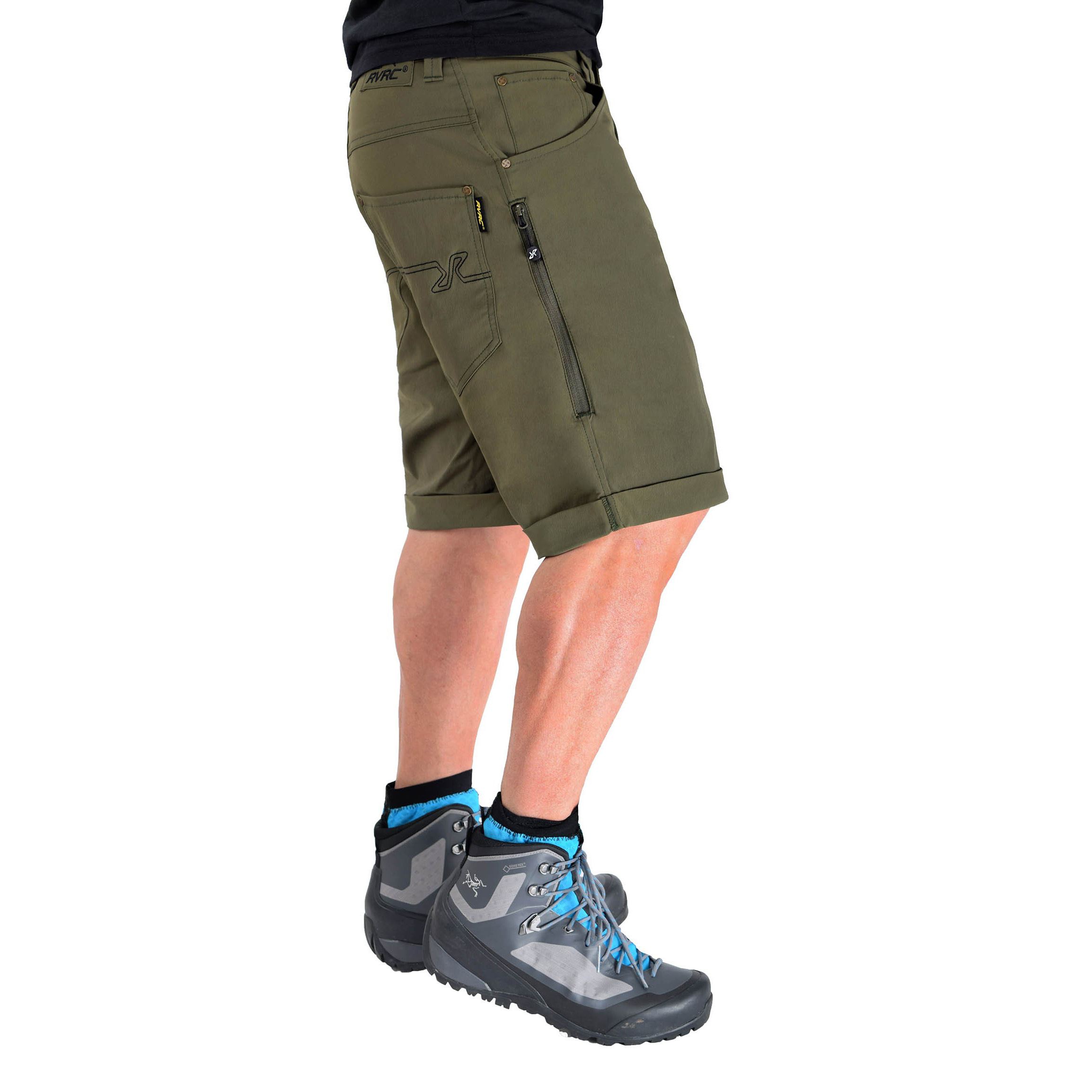 Twisted Outdoor Shorts Męskie Olive Night | RevolutionRace