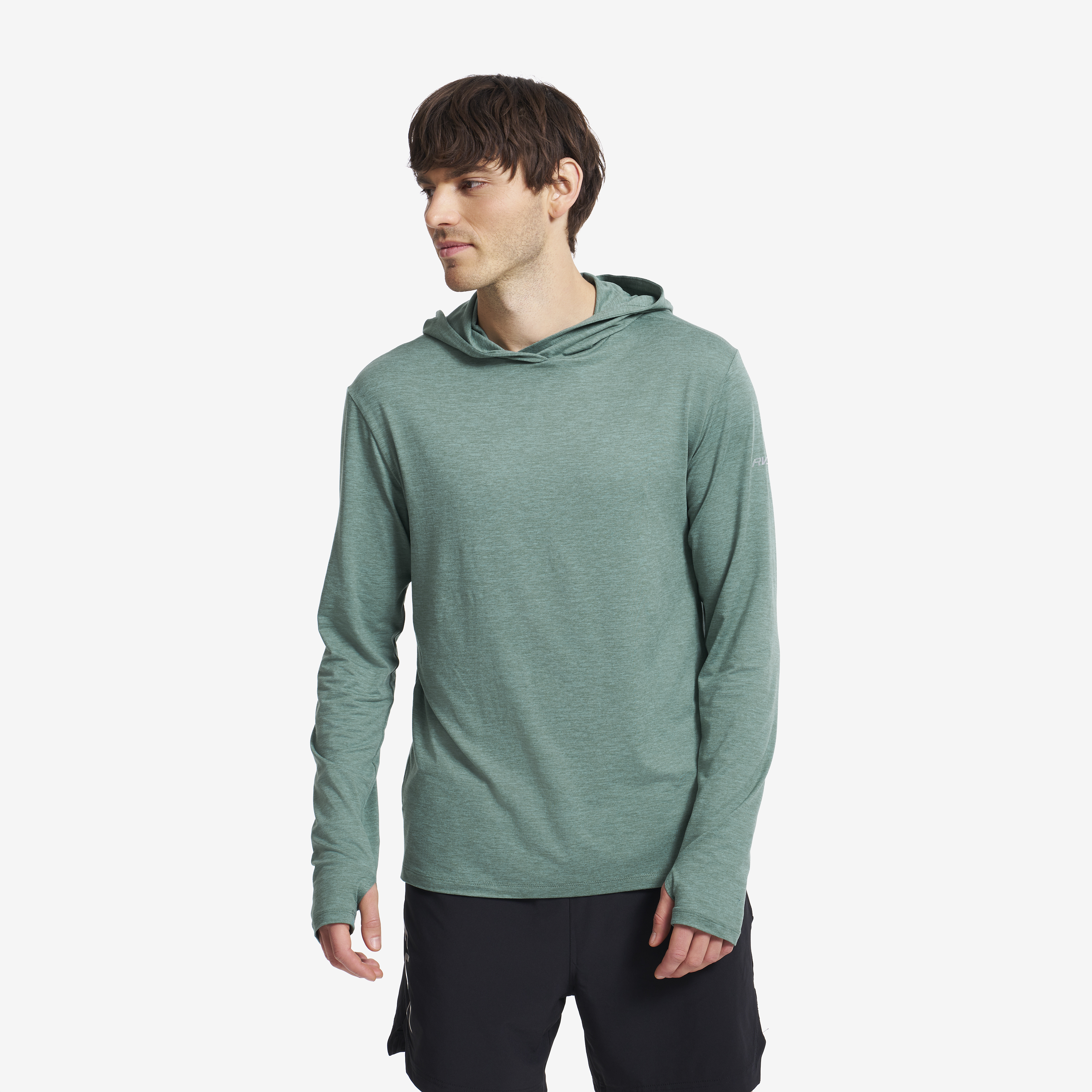 Impulse Active Hoodie Sagebrush Green Melange Men, 