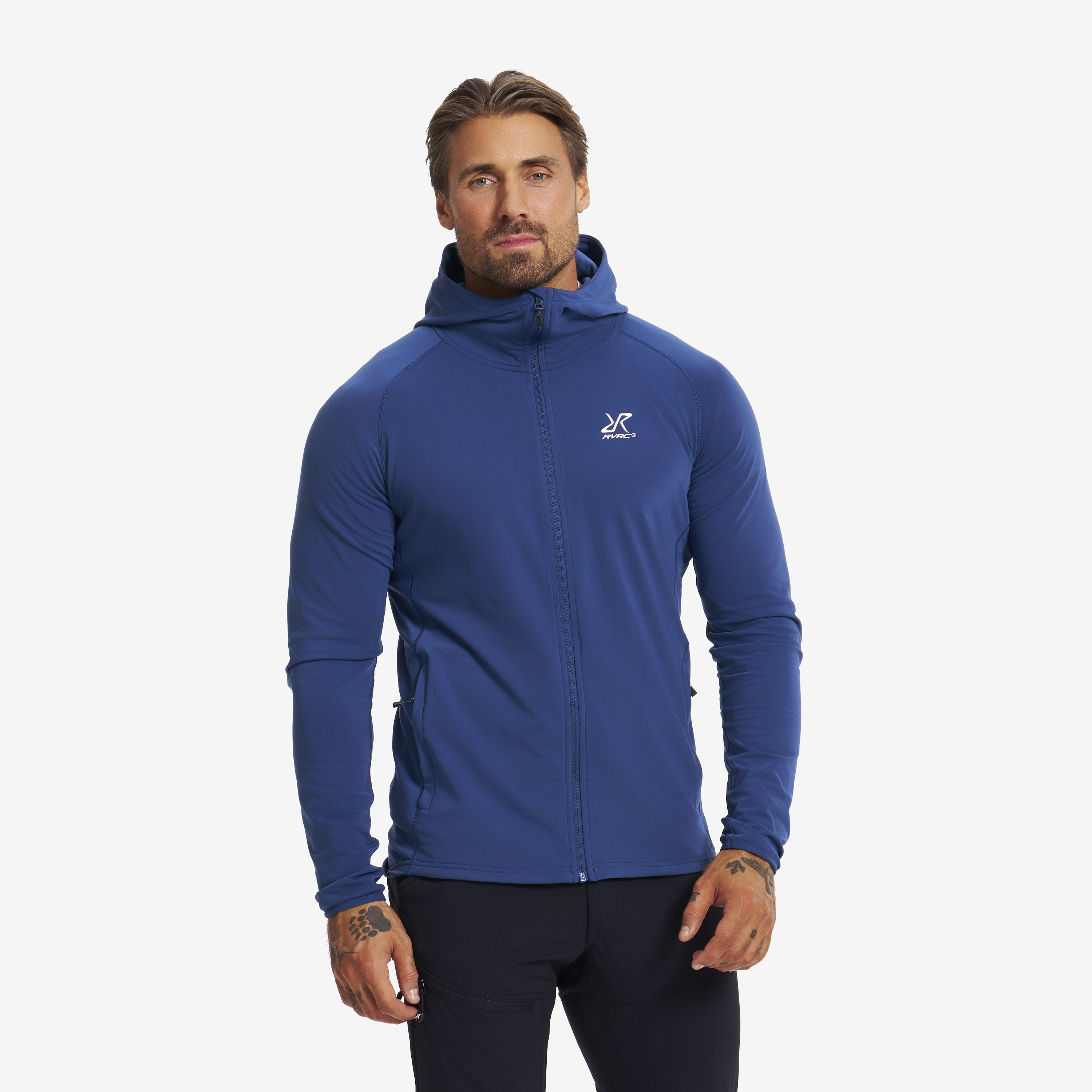 Evolution Light Stretch Fleece Hoodie Insignia Blue Męskie, 