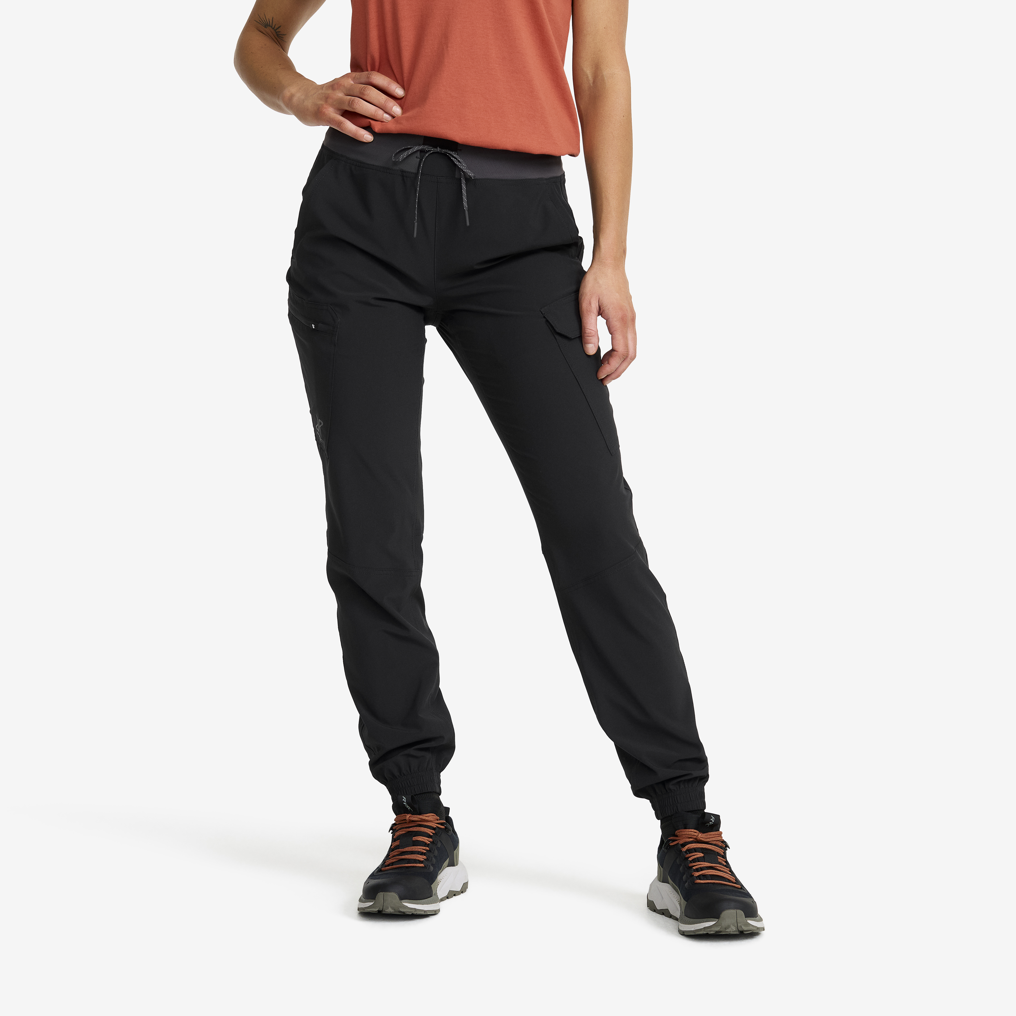 Verge Stretch Cargo Pants Black Women,