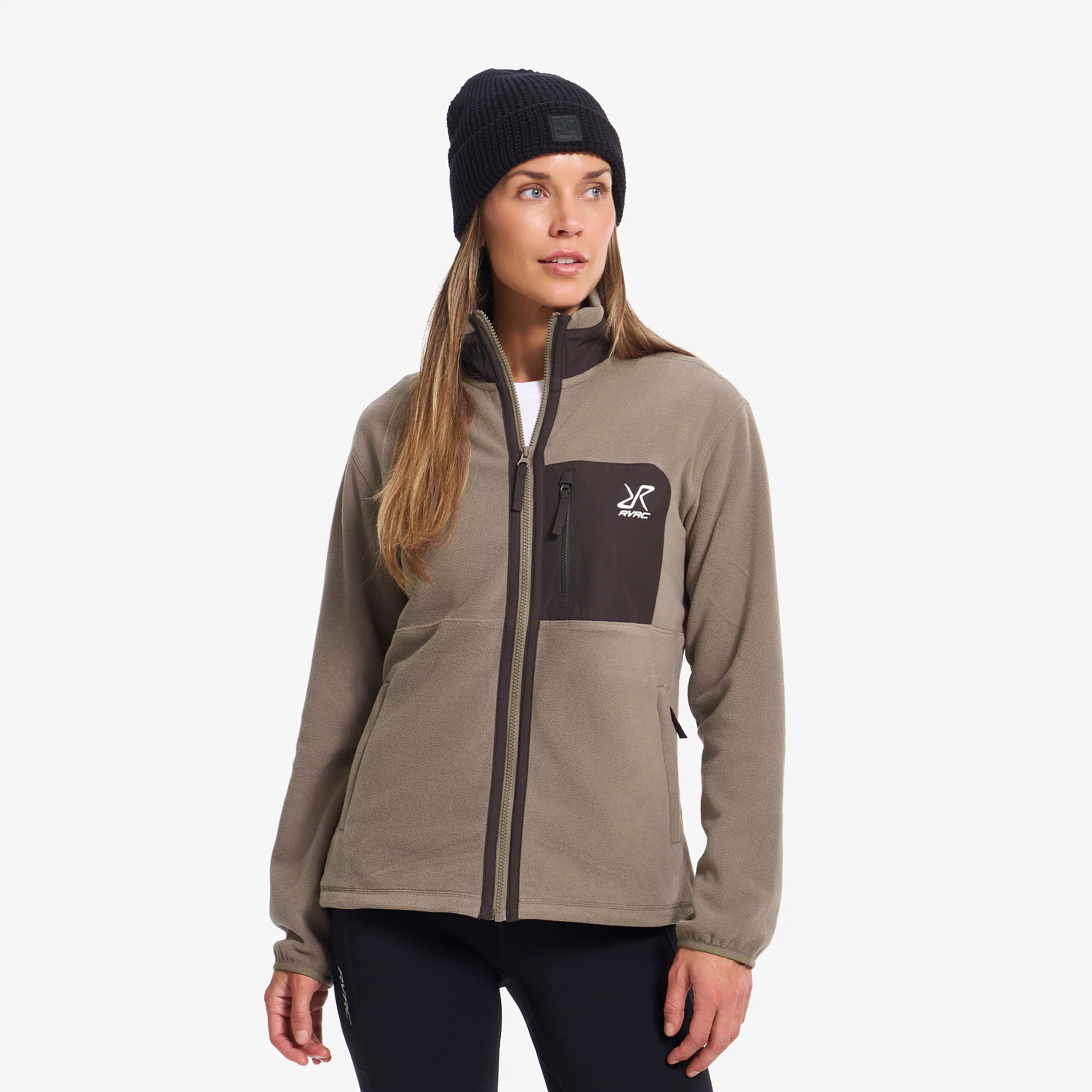 Woodland Fleece Jacket Morel Dames,
