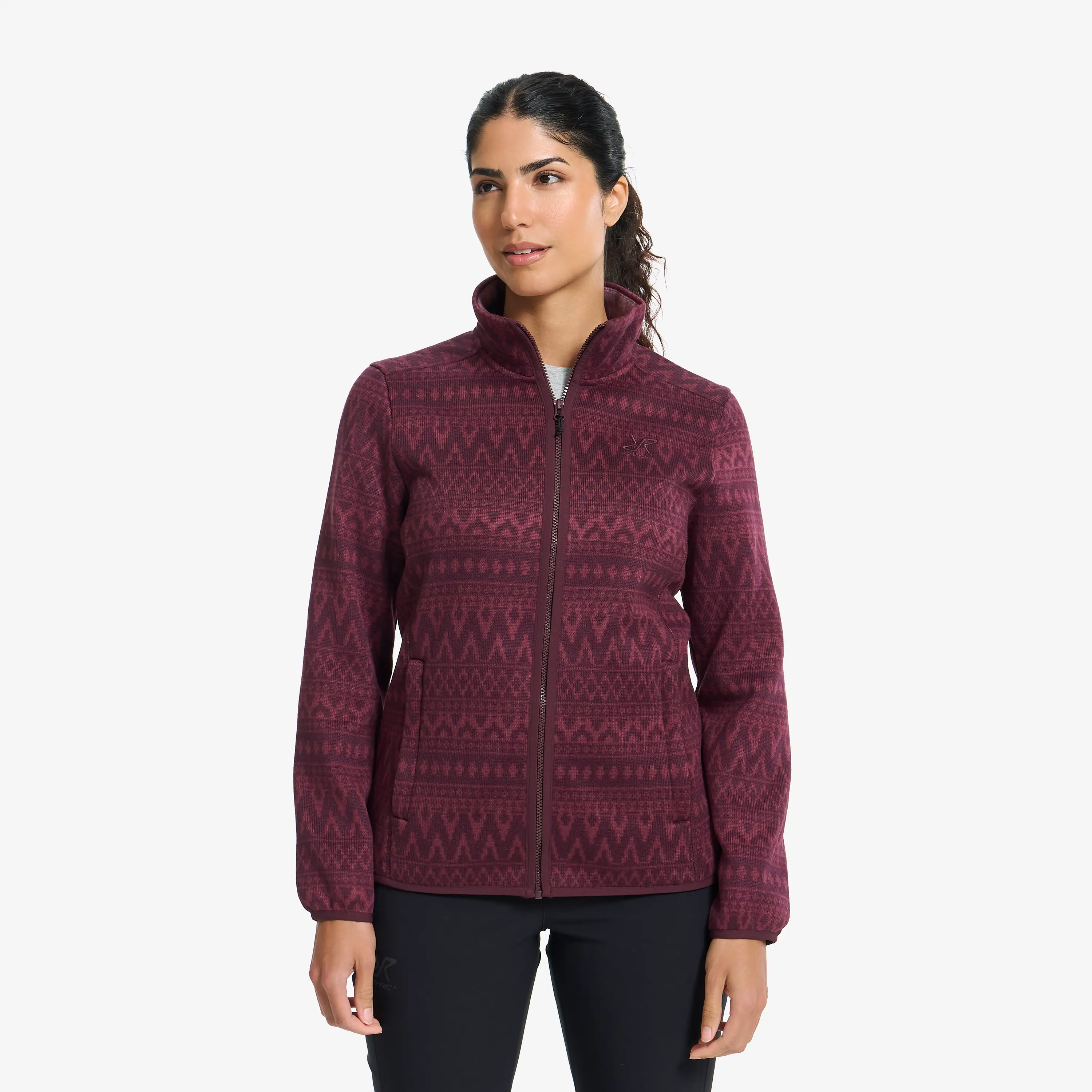 RevolutionRace Northbound Graphic Fleece Jacket Dam Winetasting jackor