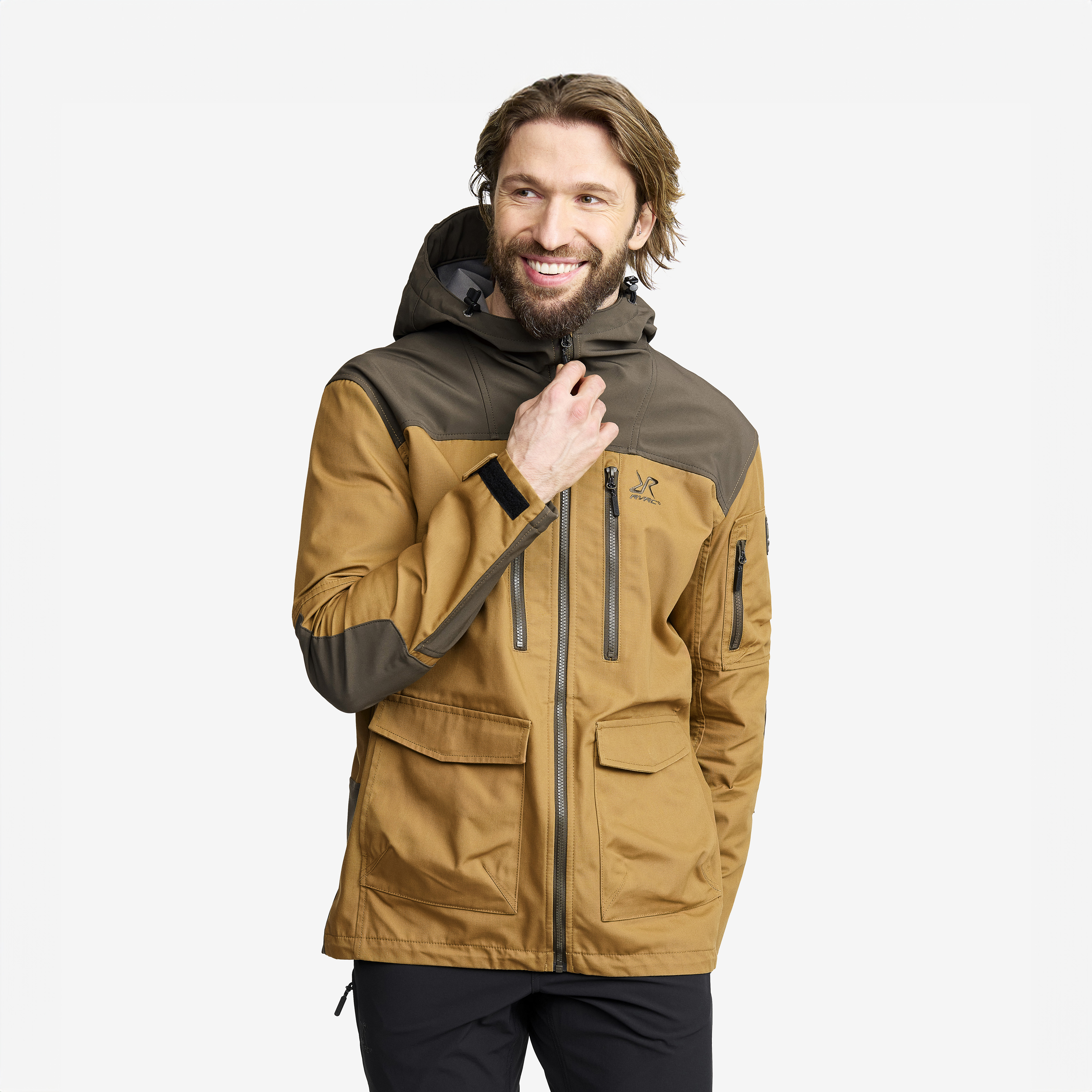 Outdoor Jacket – Herr – Mud/Dijon Storlek:XL – Skaljacka & Vindjacka