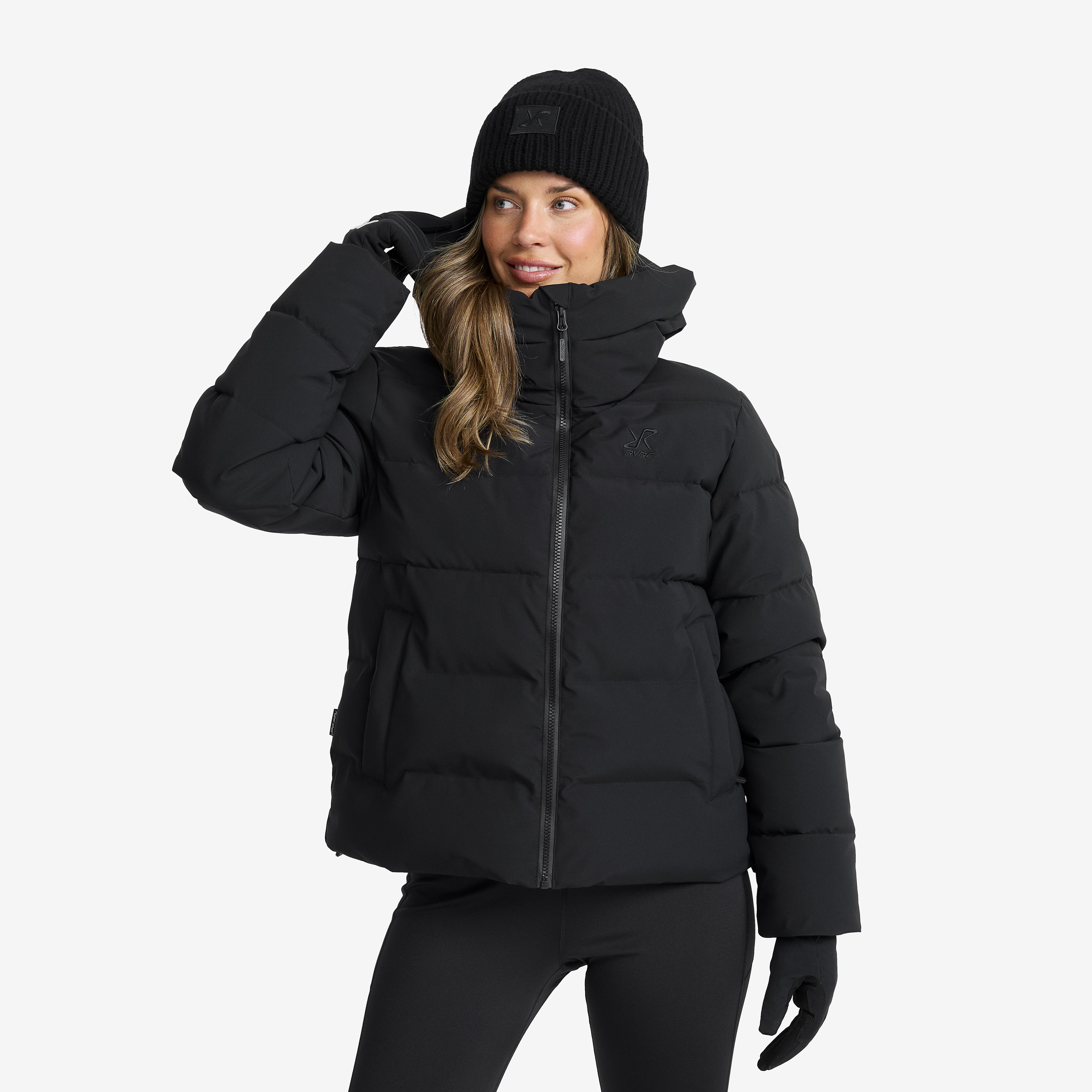 Voight Puffer Jacket Dam Black, :2XL