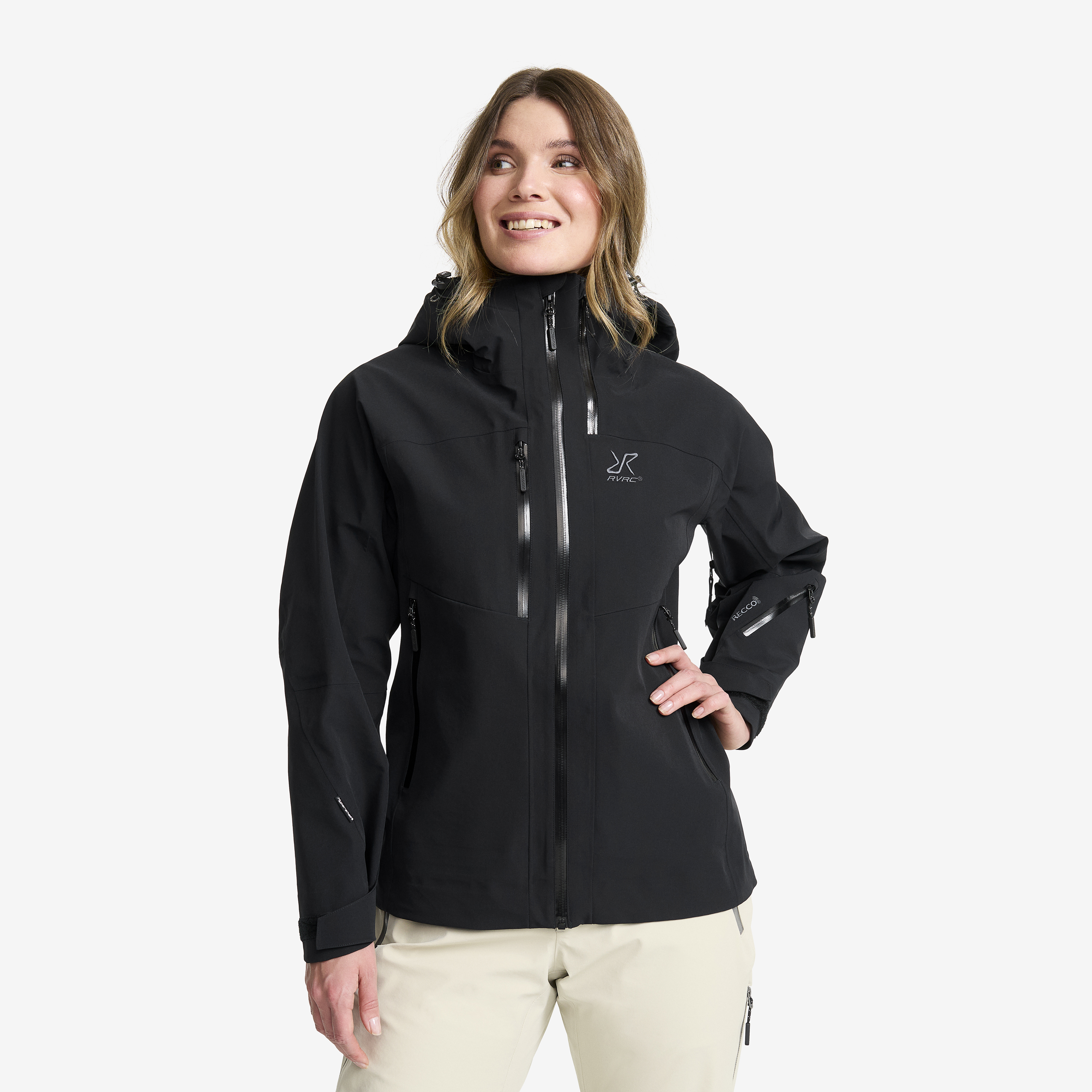 Cyclone 3L Shell Jacket Black Femme