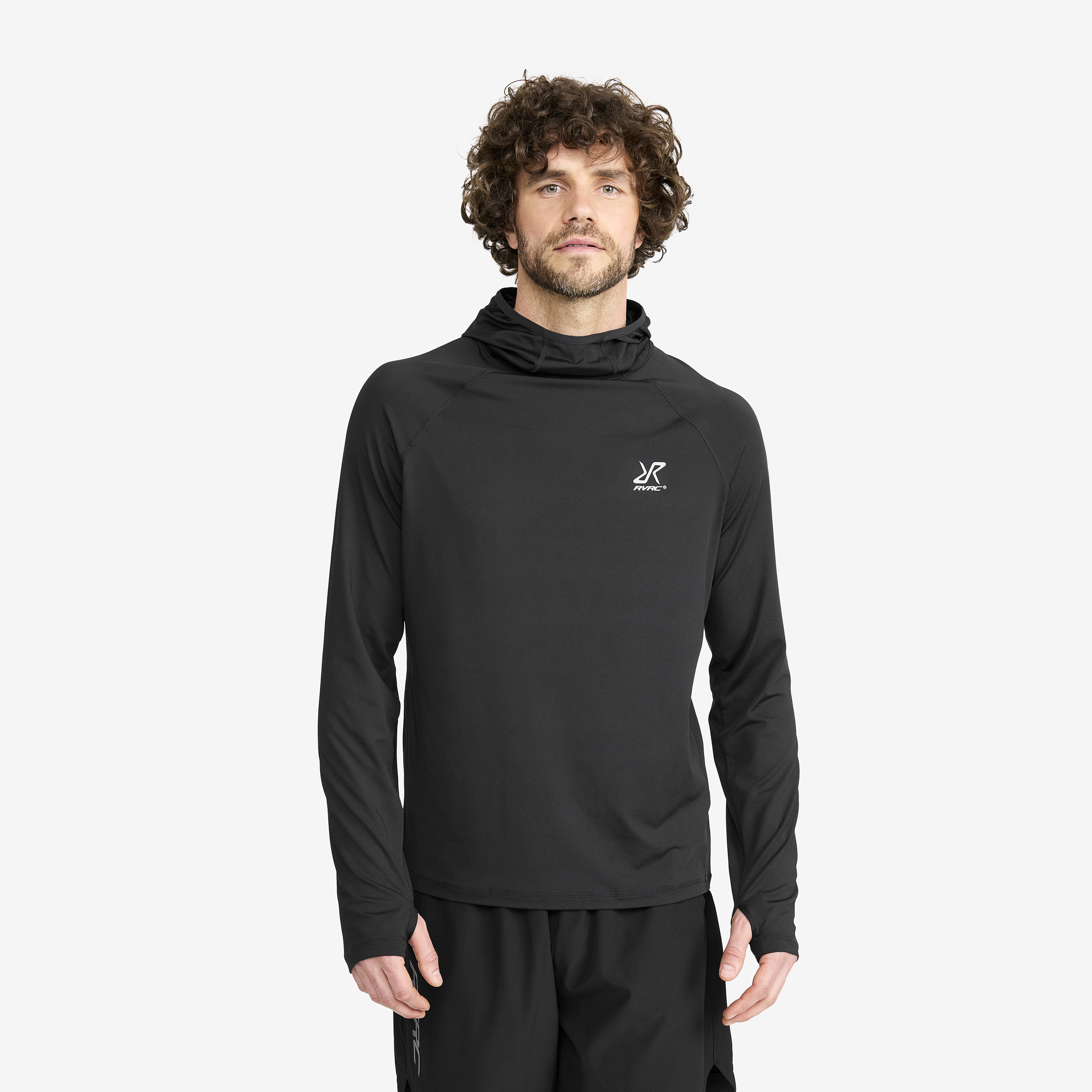 Arches Light Hoodie Black Herre