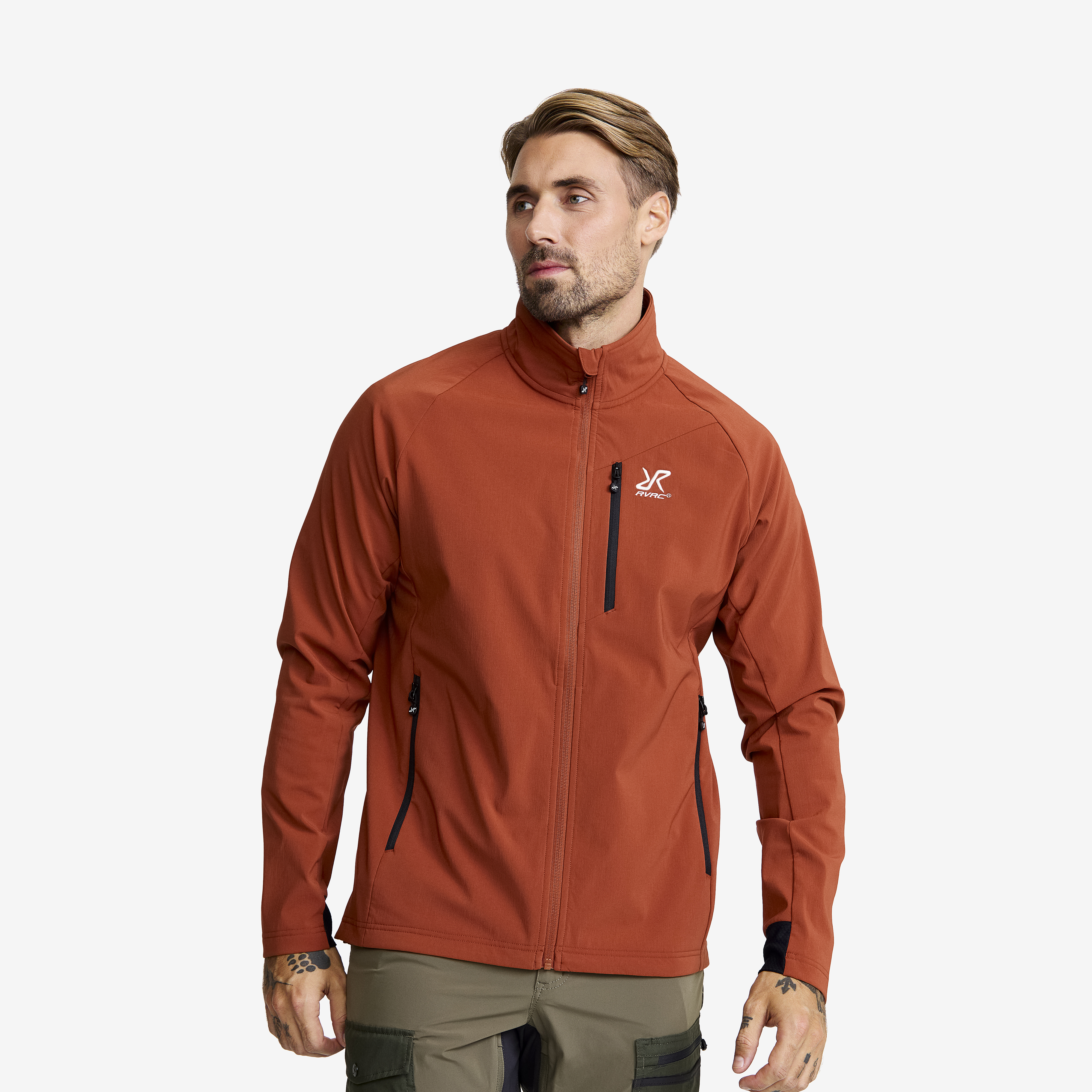 Exciter Stretch Jacket Rusty Orange Men,