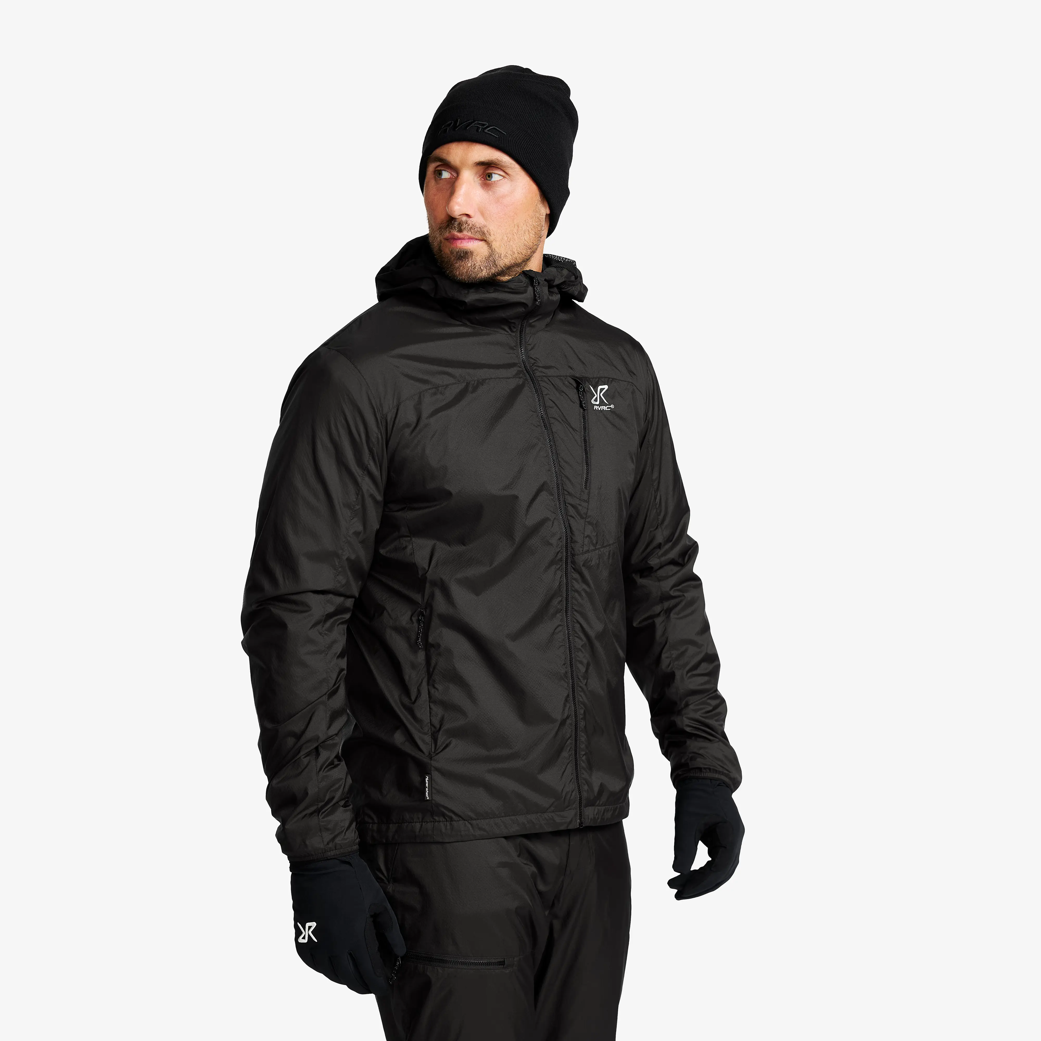 Brisk Tech Fleece-lined Jacket Black Miehet, 