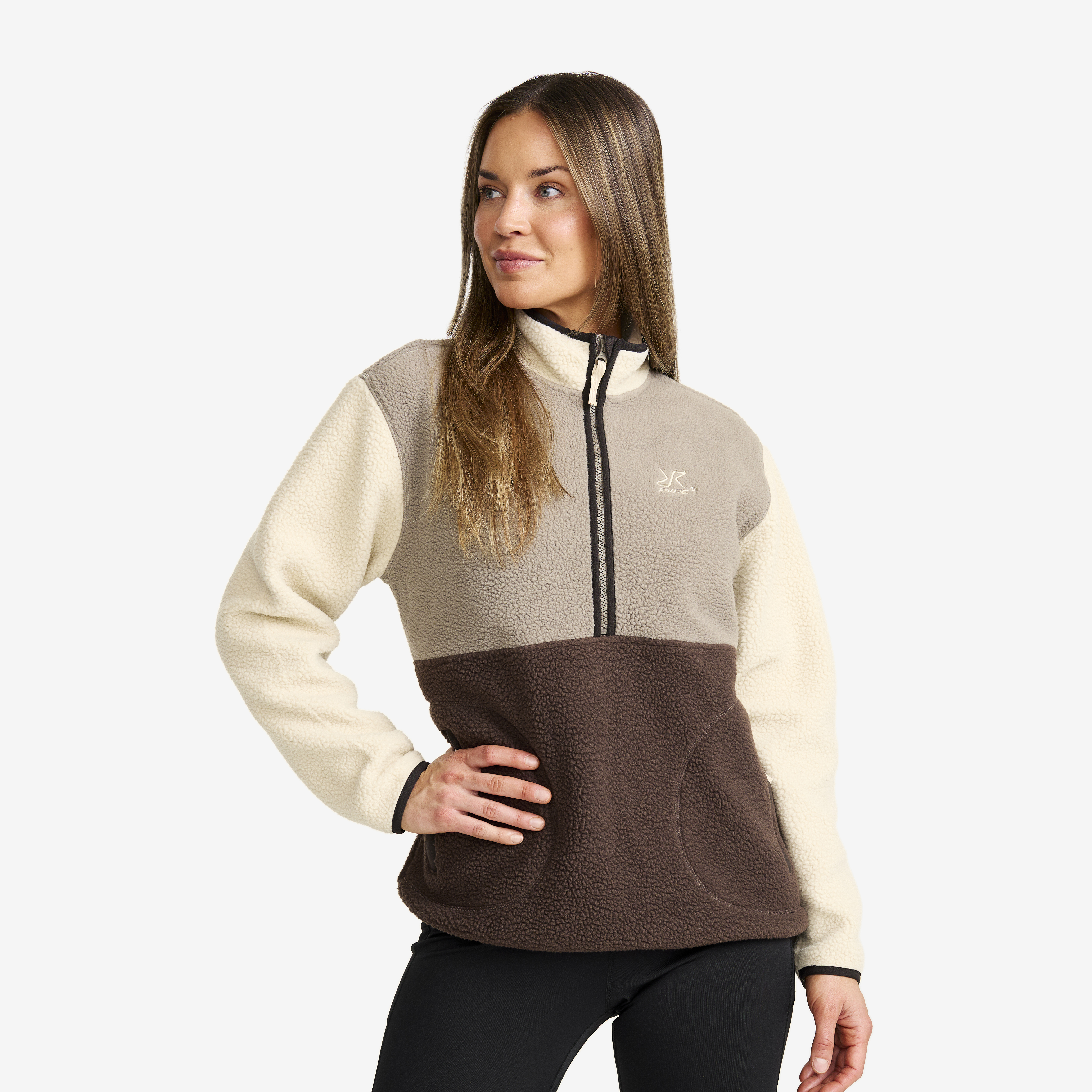 Canyon Half-zip Pile Fleece Seal Brown/Peyote Dam,