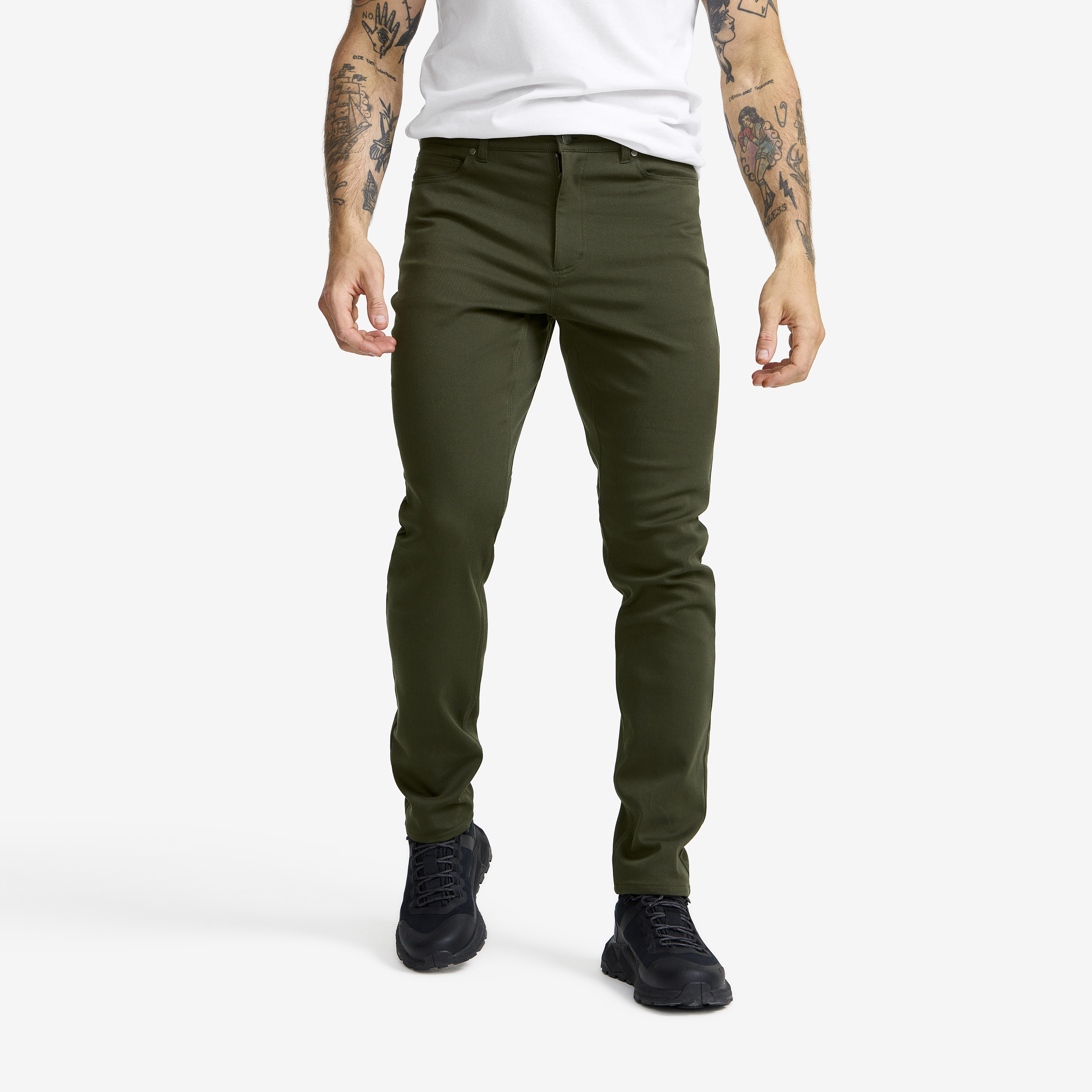 Path Stretch Jeans Rosin Green Herr,