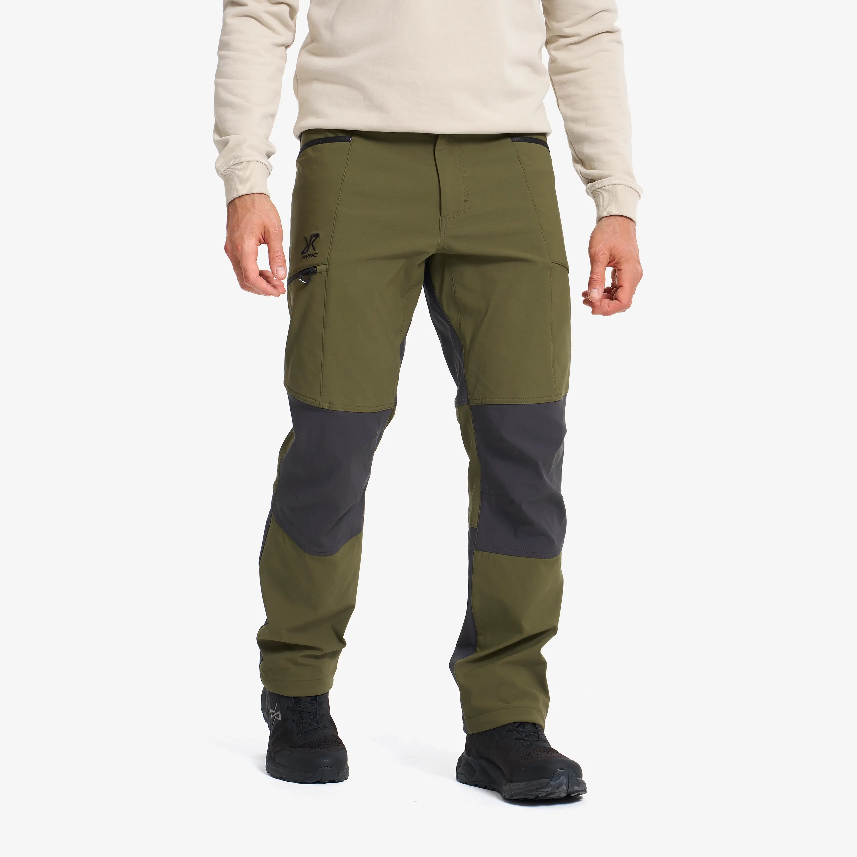 Fjord Warm Stretch Pants Herre Dark Olive/Anthracite