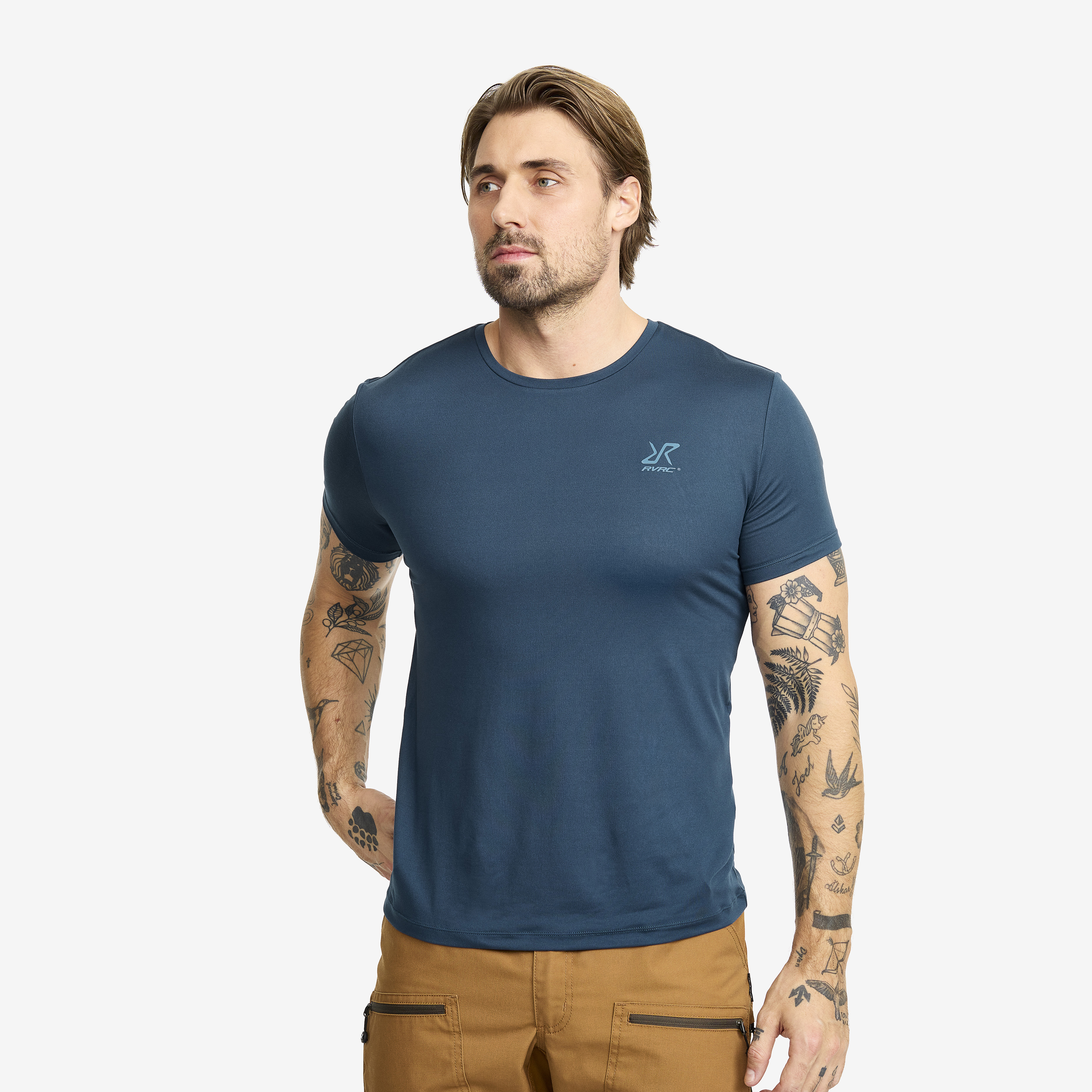 Mission Slim Fit T-shirt – Herr – Moonlit Ocean Storlek:XS – Herr > Tröjor > T-shirts