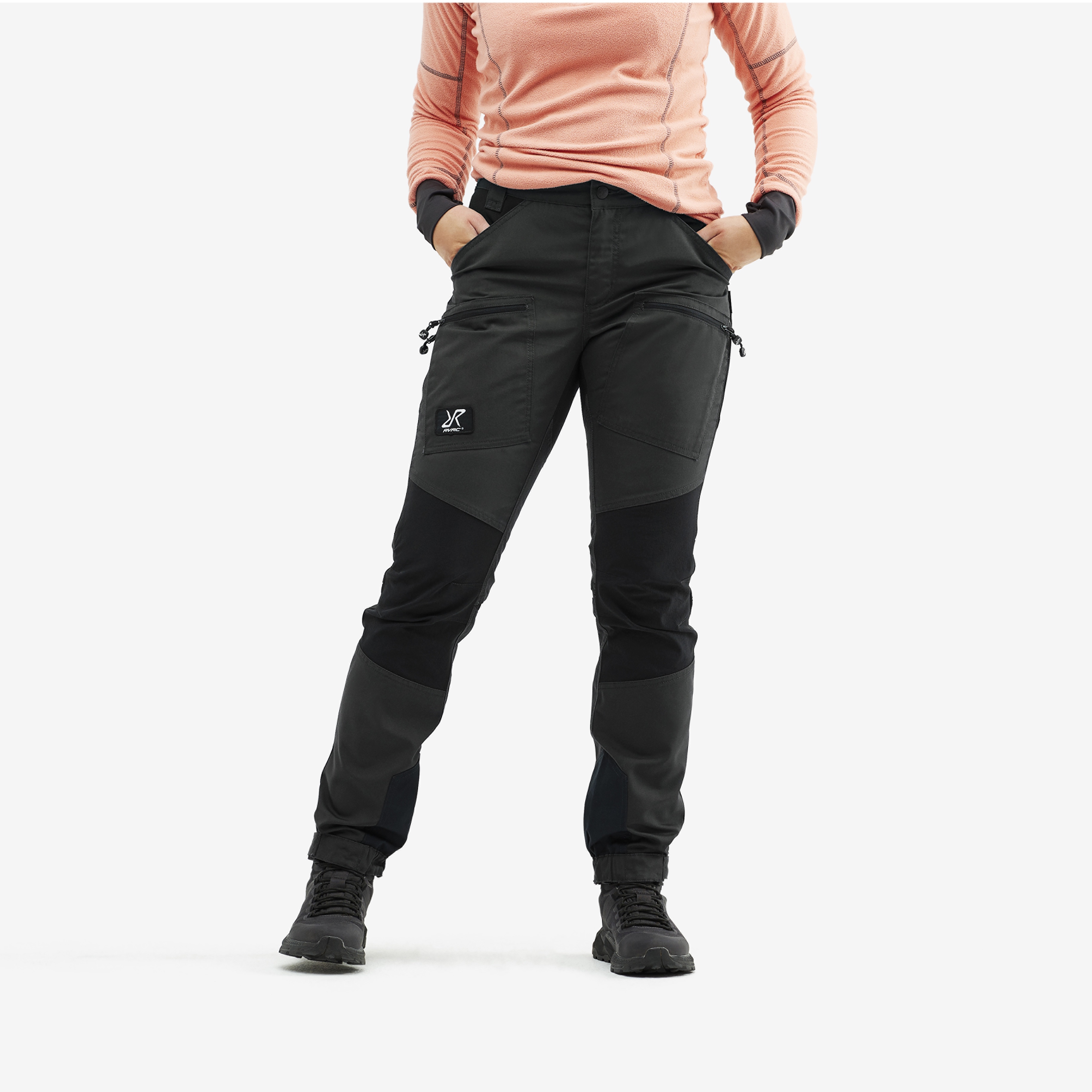 Pantalon randonnée Nordwand Pro Short pour femmes en gris foncé