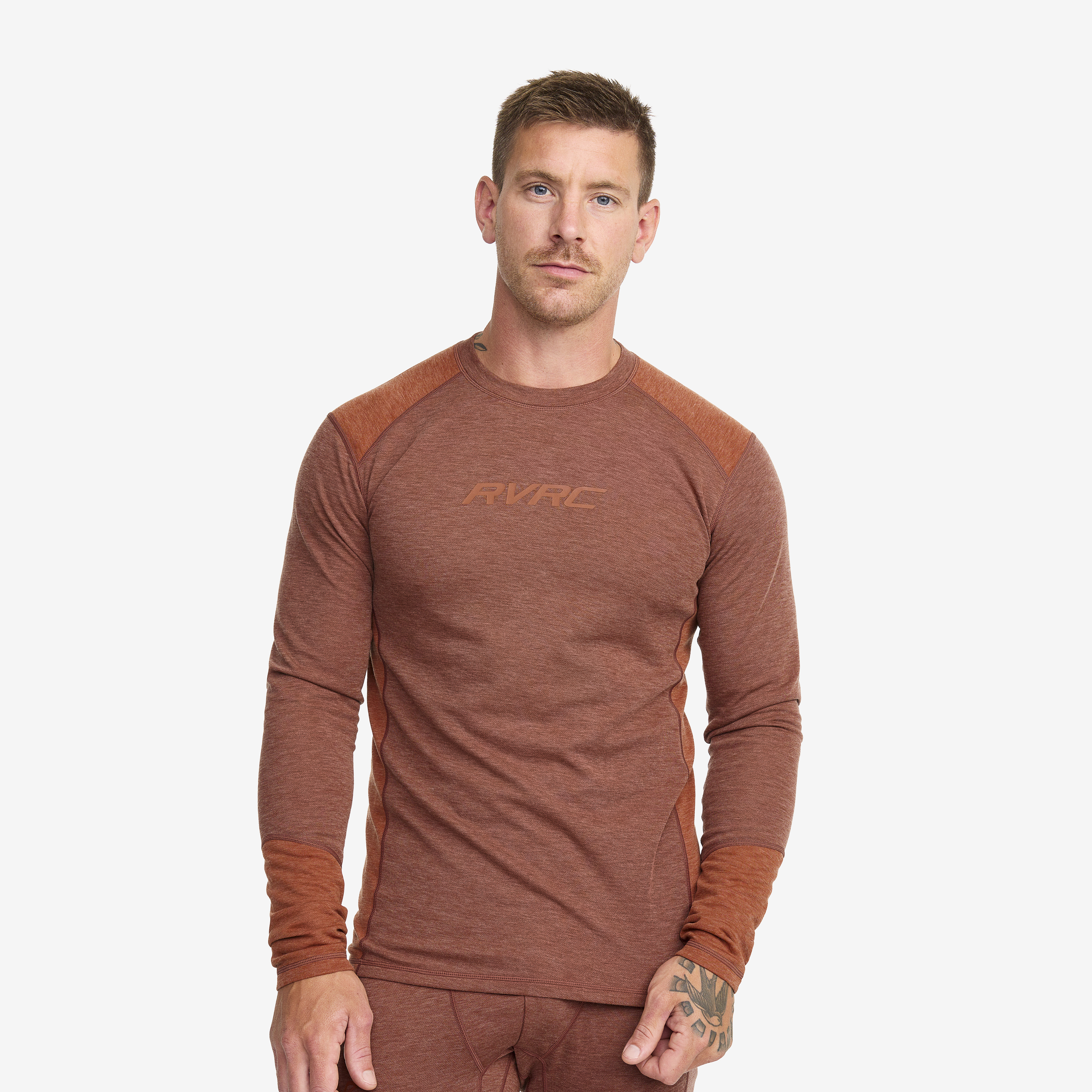 North Merino Top Smoked Paprika/Rusty Orange Homme