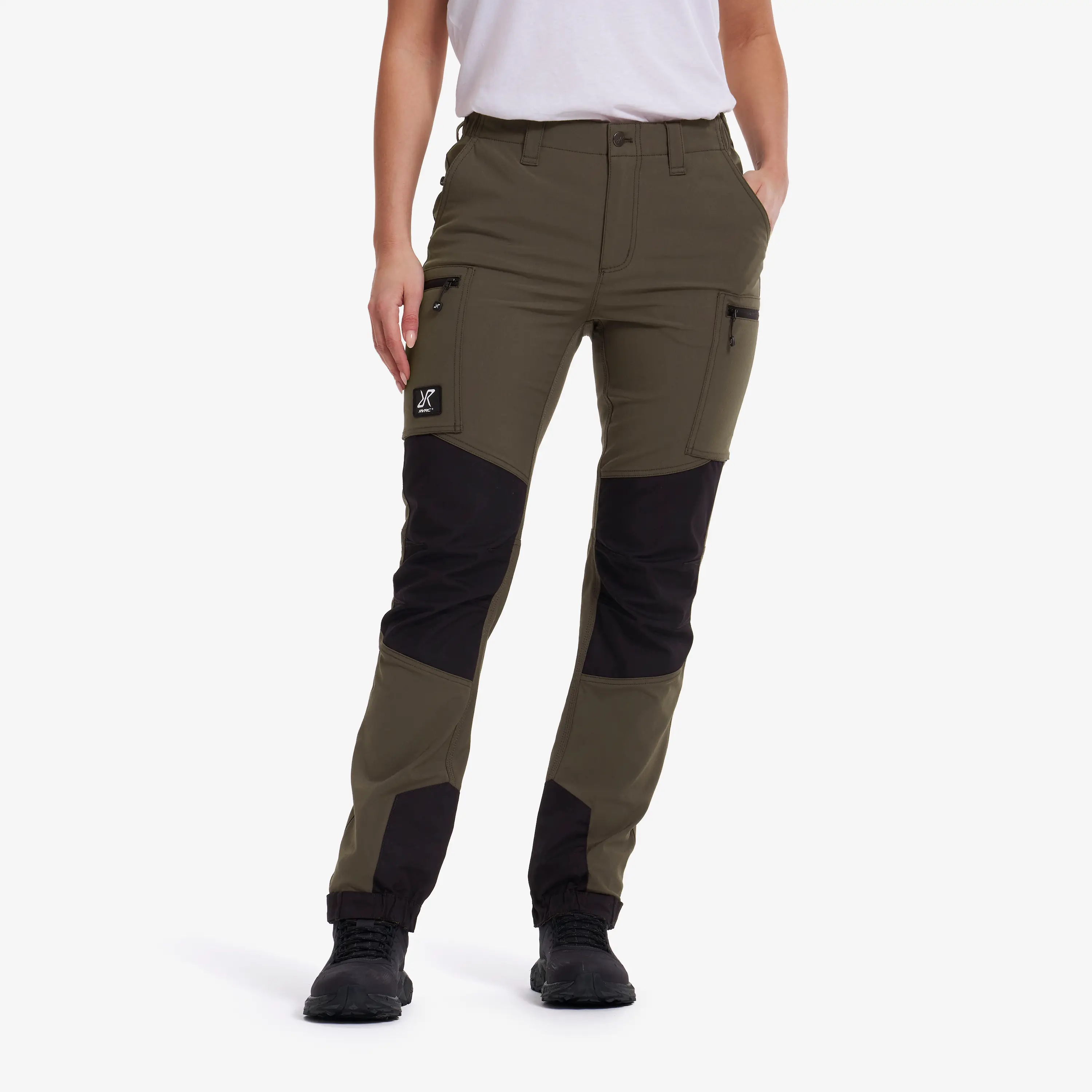 Nordwand Stretch High-waist Pants MossGray/Black Women, 