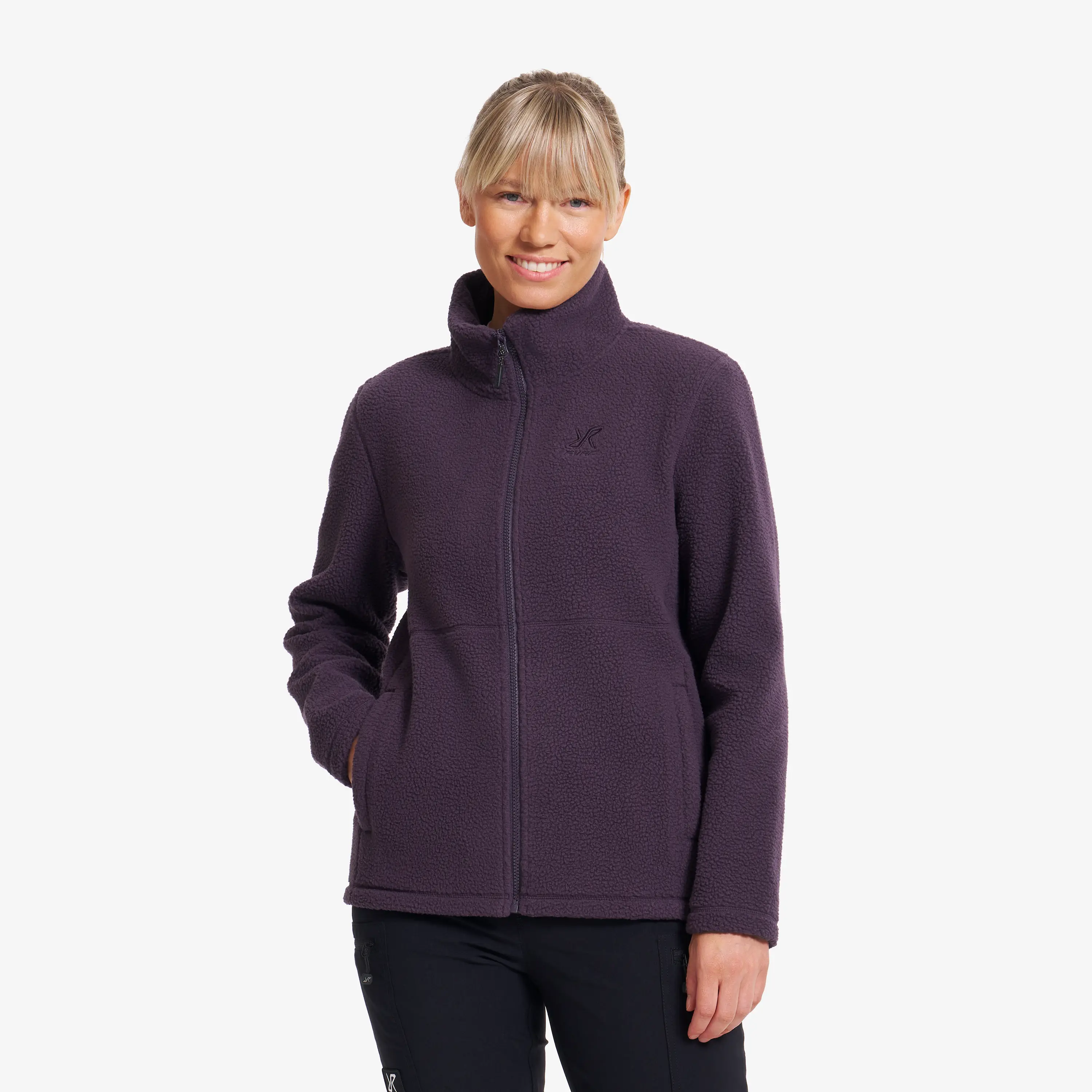 Moss Pile Fleece Jacket Dame Nightshade, Størrelse:2XL - Dame > Overdele > Fleece & Midlayers
